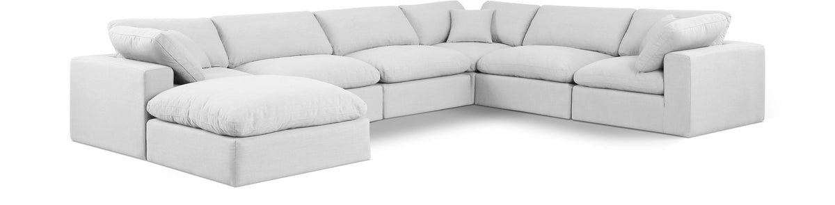 Comfy - 7 Piece Linen Modular Sectional With Chaise