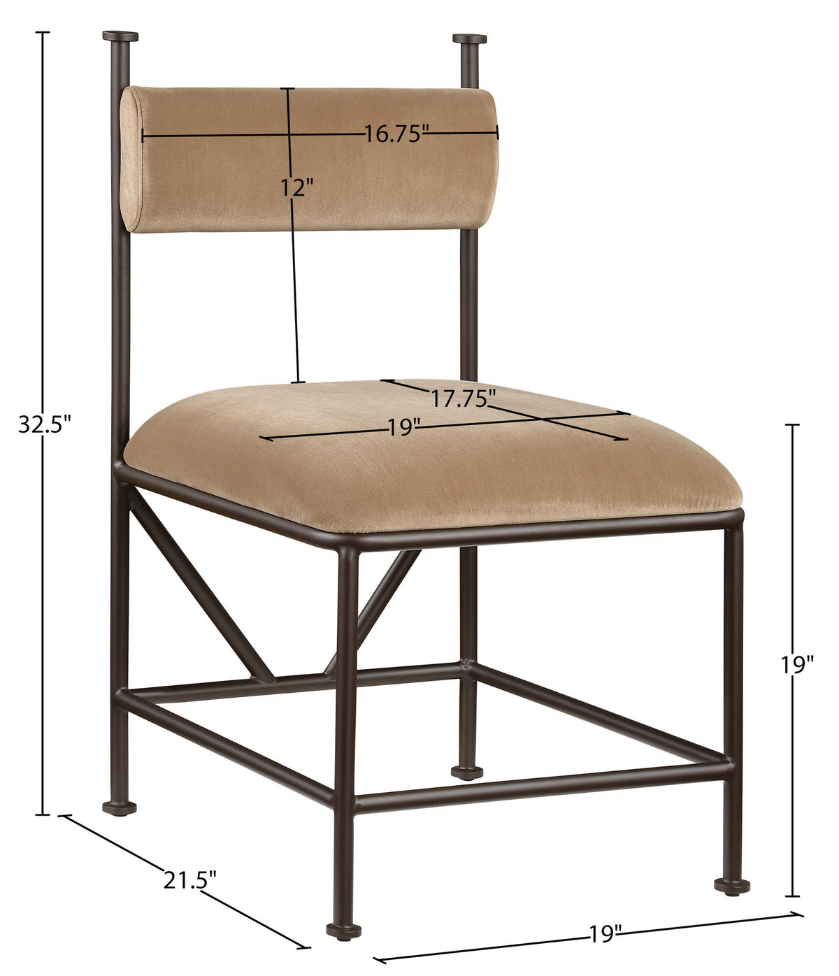 Monarch - Velvet Dining Chair (Set of 2)