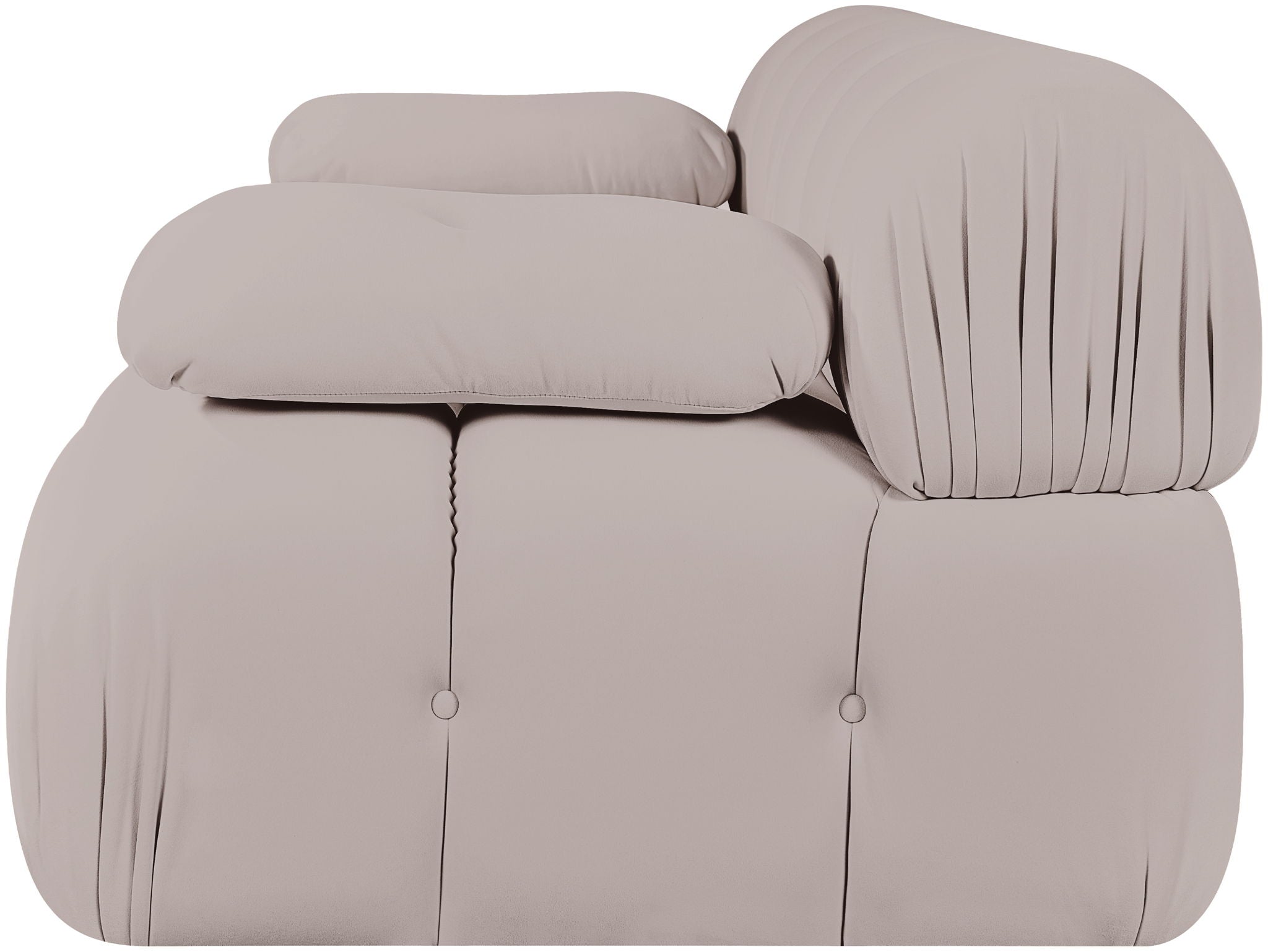 Orin - Velvet Performance Fabric Upholstered 2 Piece Modular Sofa