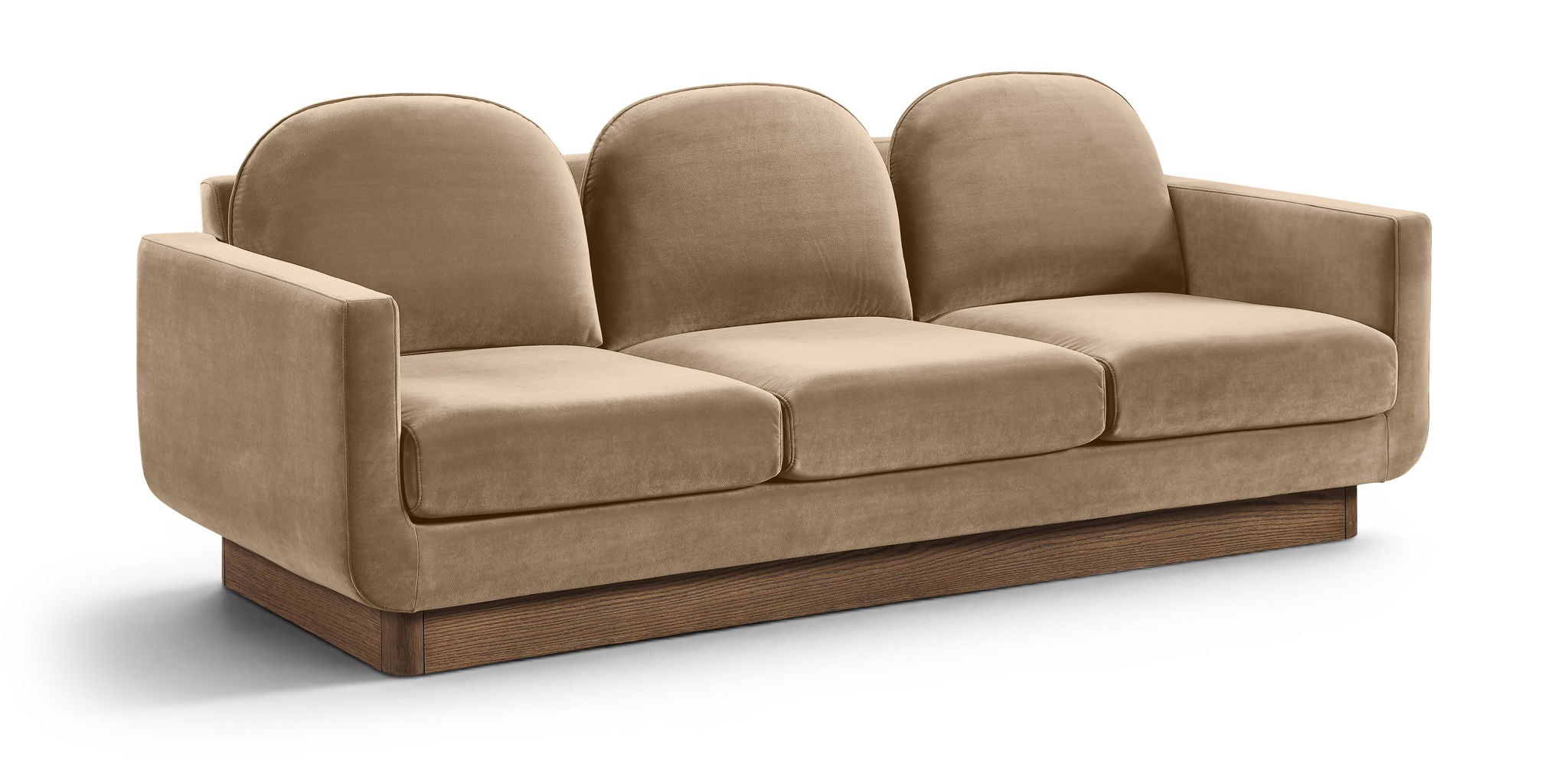Diviento - Velvet Performance Fabric Upholstered Sofa