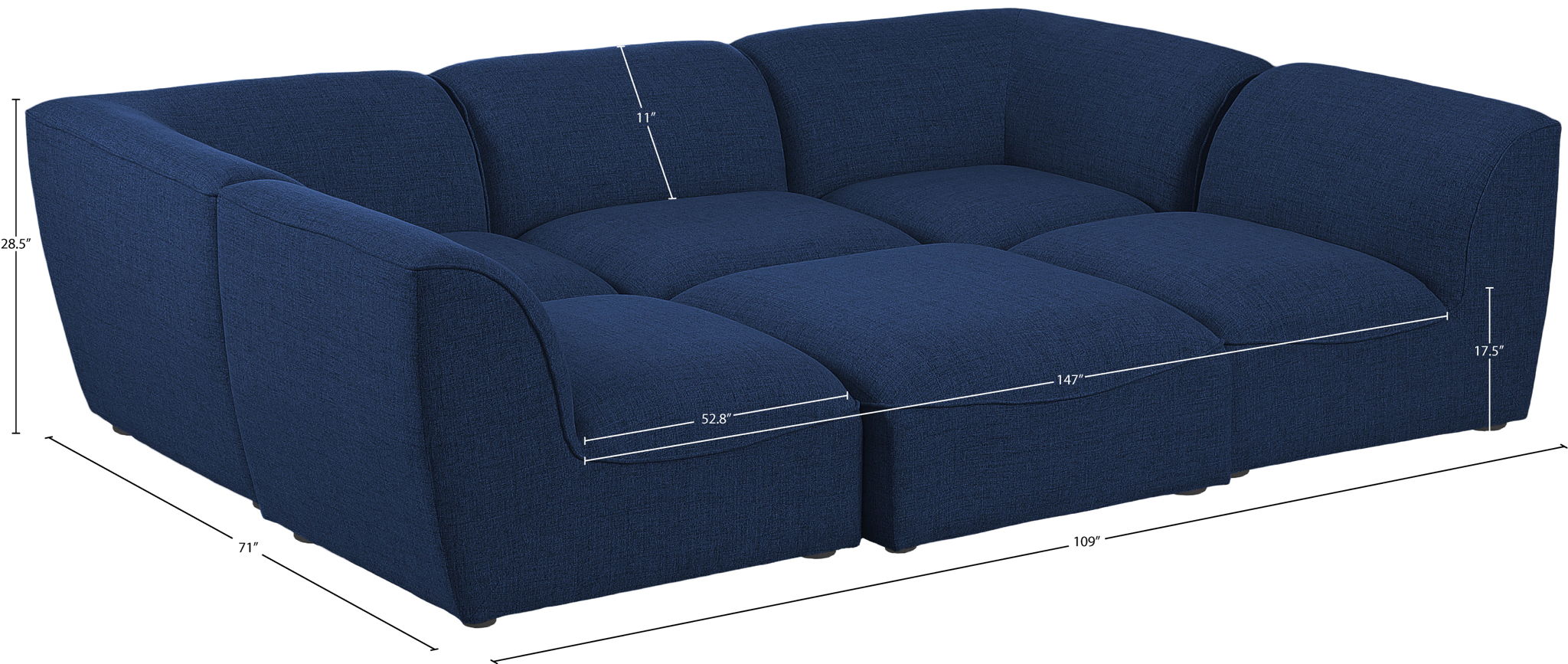 Miramar - 6 Piece Modular Sectional