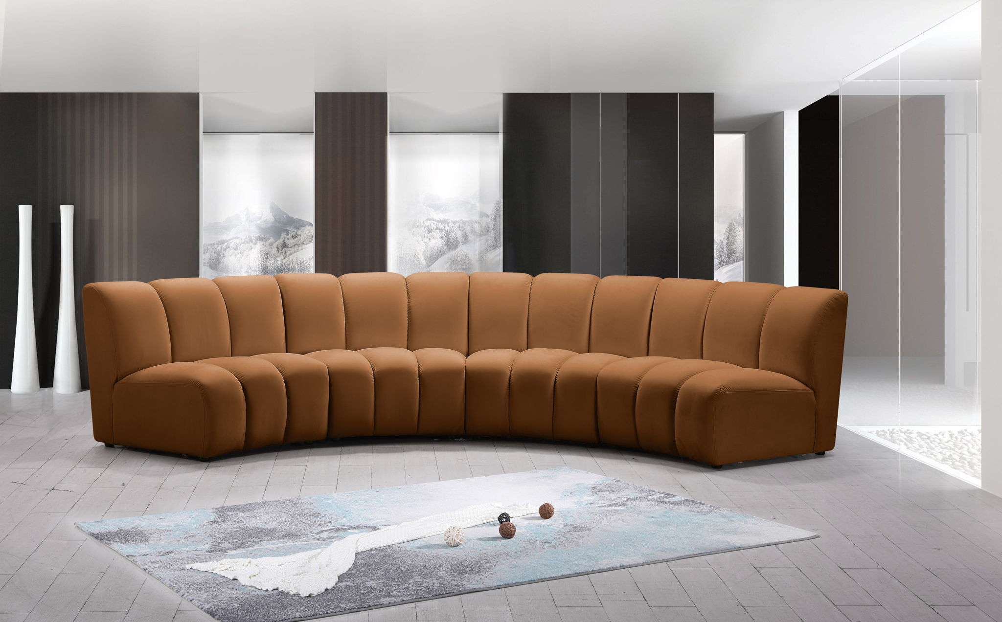 Infinity - 4 Piece Modular Sectional - Saddle