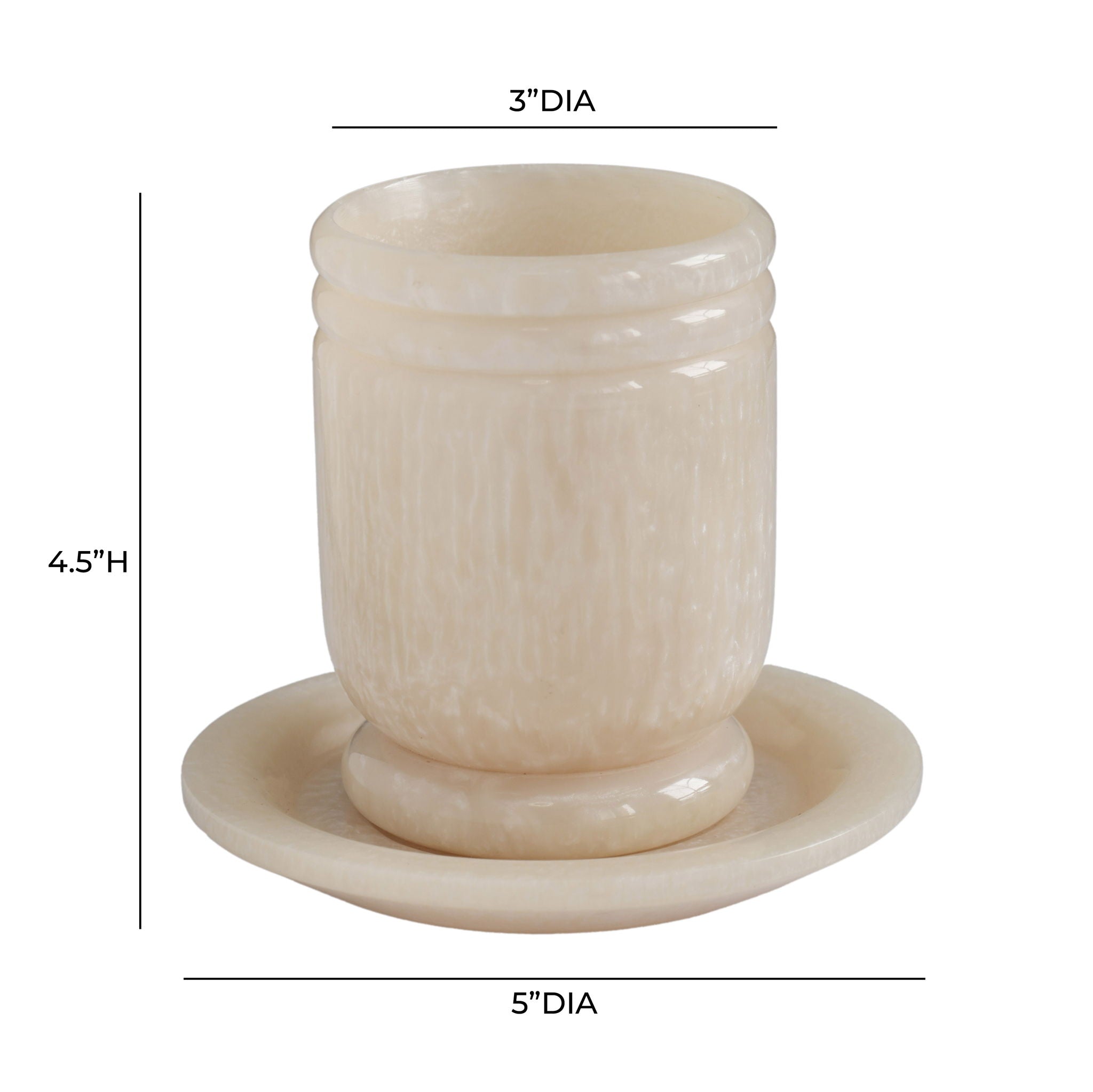 Channeled - Swirl Resin Kiddush Cup