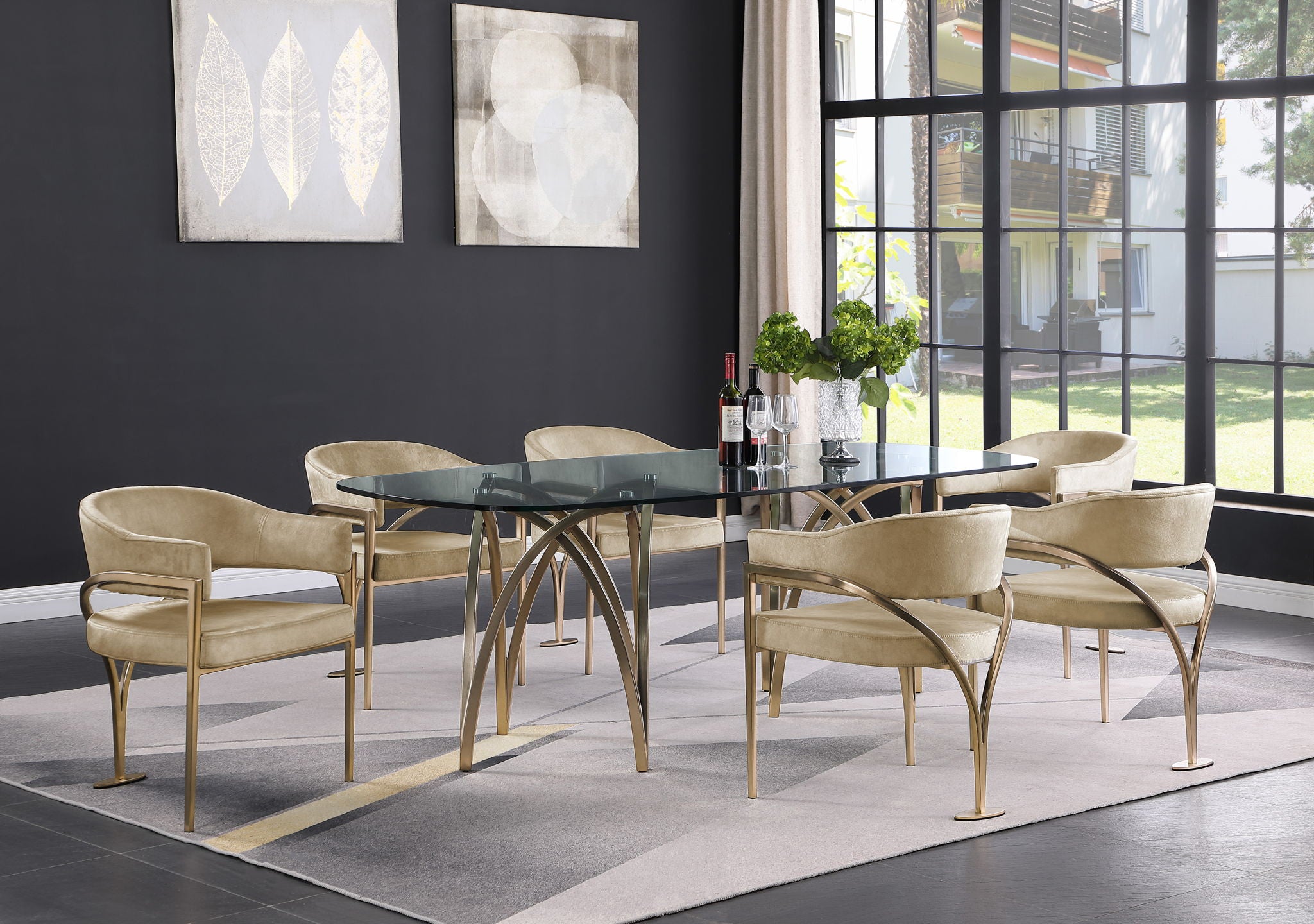 Madelyn - Dining Chair (Set of 2) - Brushed Brass