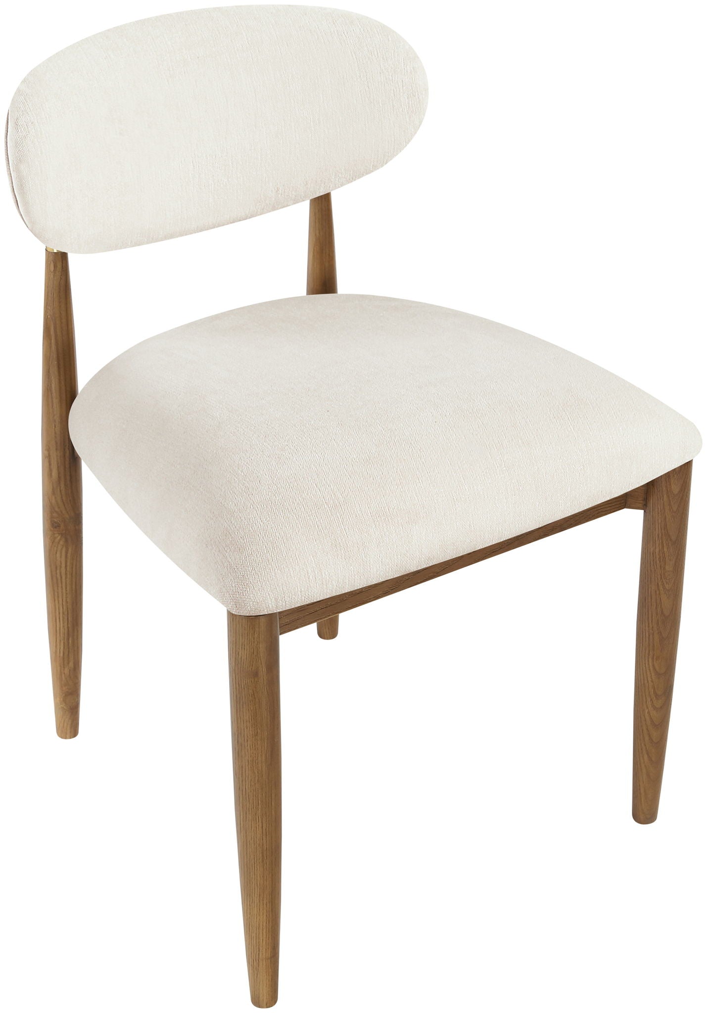 Riccio - Fabric Dining Side Chair (Set of 2) - Walnut Frame