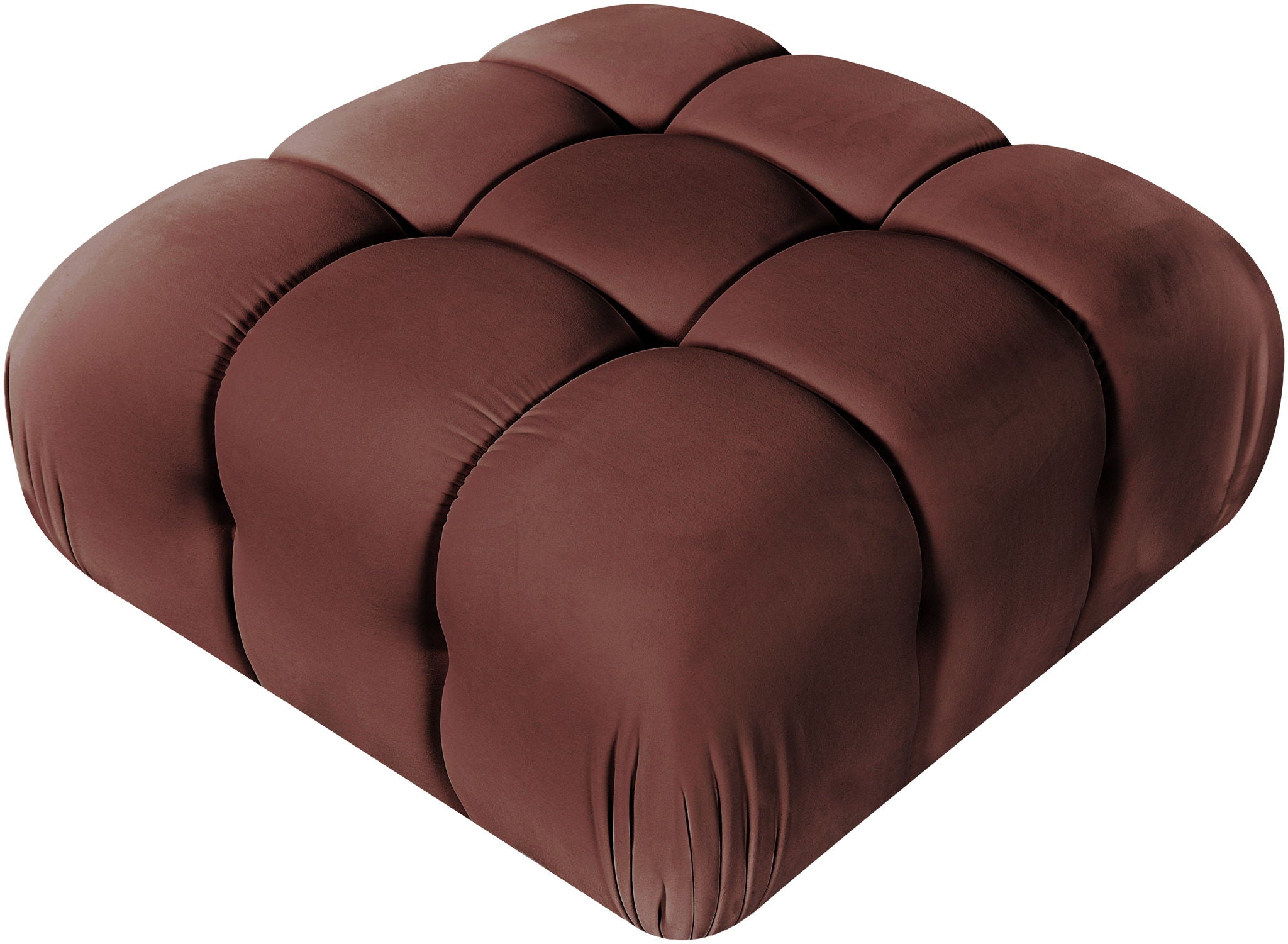 Orin - Velvet Performance Fabric Upholstered Modular Ottoman