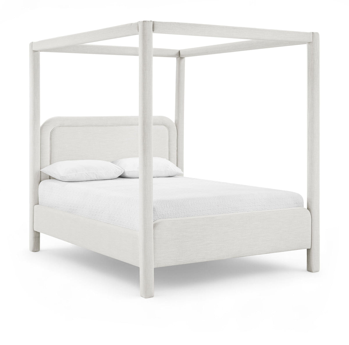 Salina - Linen Textured Fabric Upholstered Bed