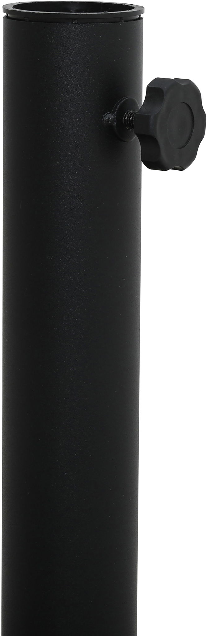 Amalfi - Aluminum Patio Umbrella - Black Base / Black Pole