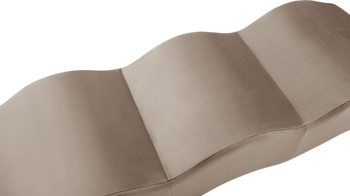 Wave - Velvet Bench