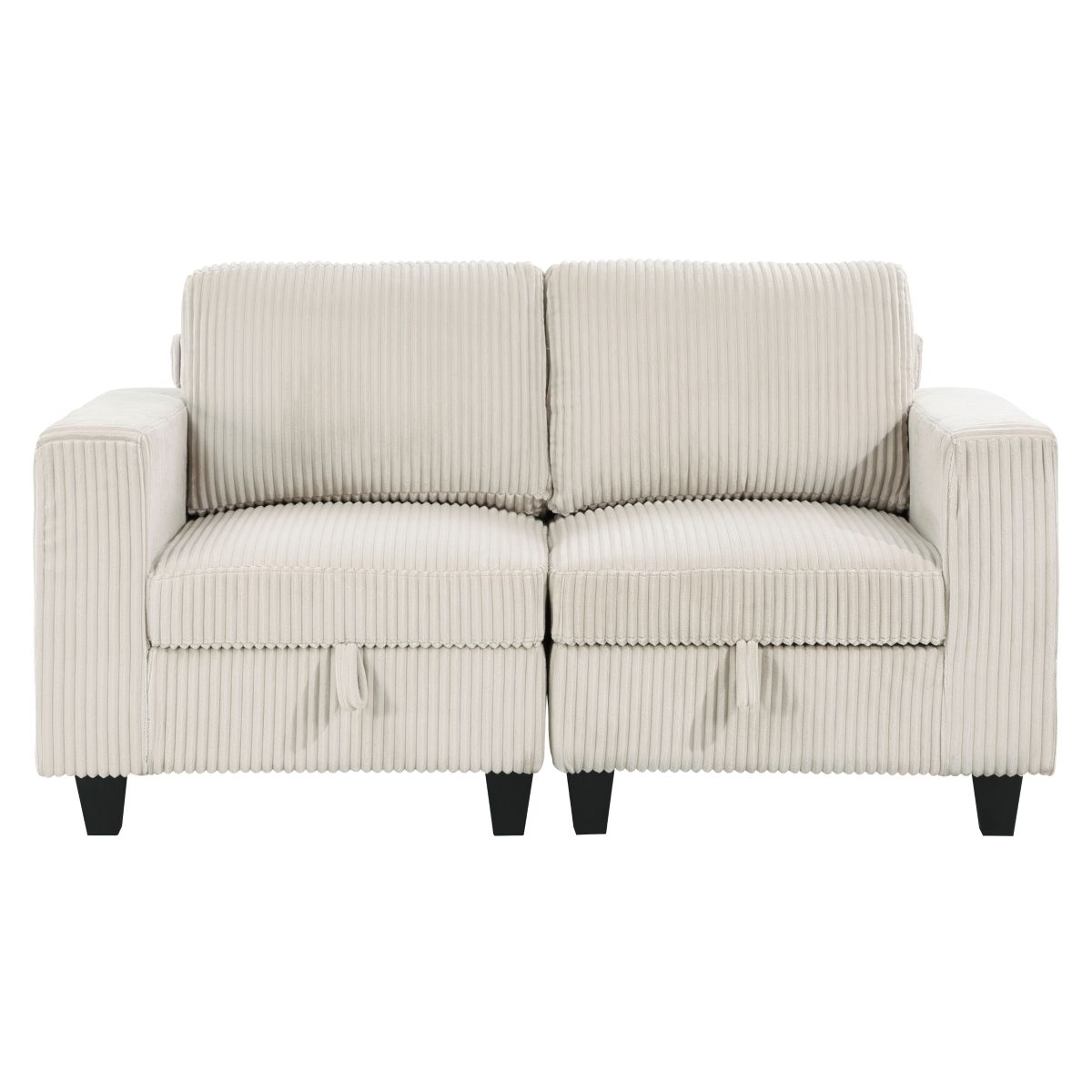 Walterboro - Loveseat With Storage, Storage Pouches And Charging Ports