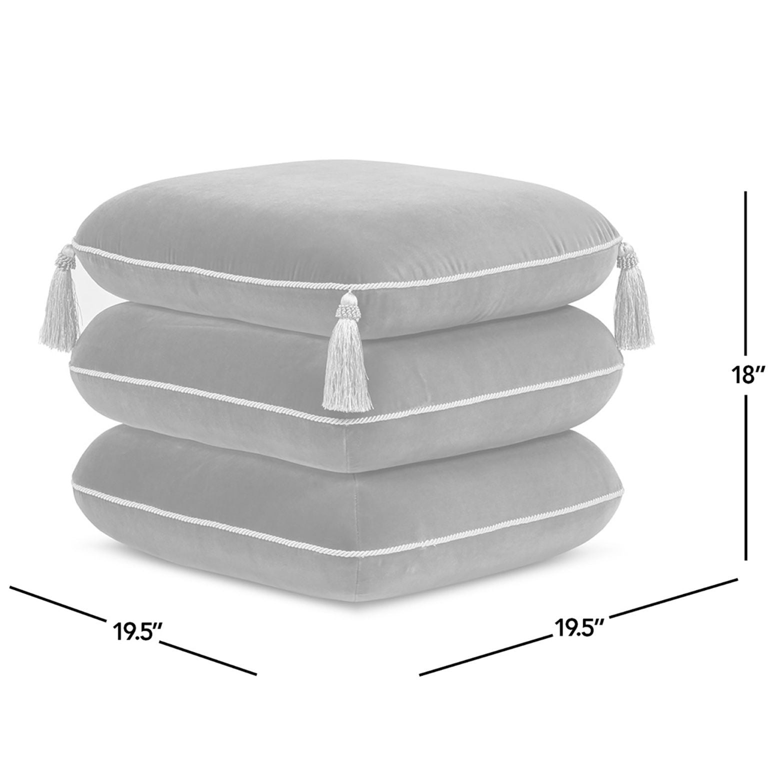 Monarch - Squared Upholstered Ottoman