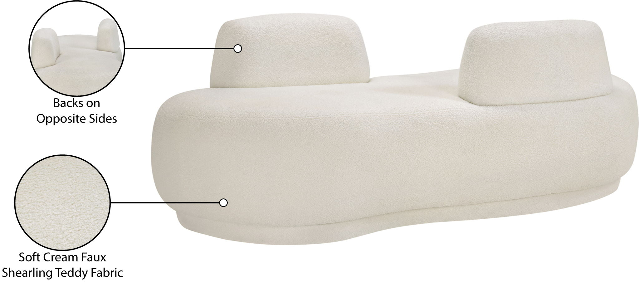 Argyle - Teddy Fabric Chaise / Loveseat