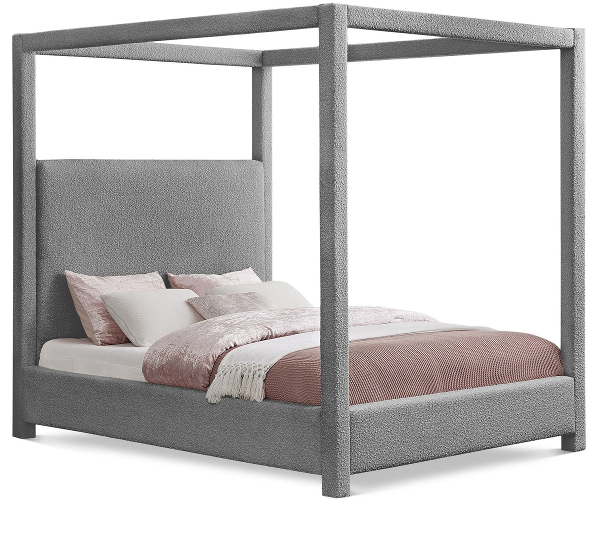Eden - Boucle Fabric Upholstered Bed