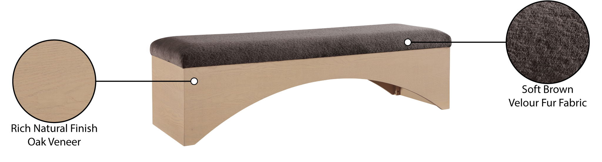 Lawson - Bench With Natural Base
