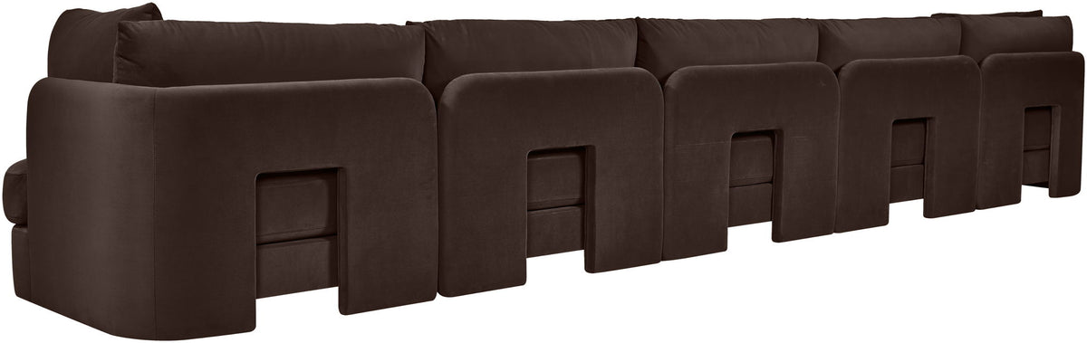 Hammond - Velvet Performance Fabric Upholstered 5 Piece Sofa