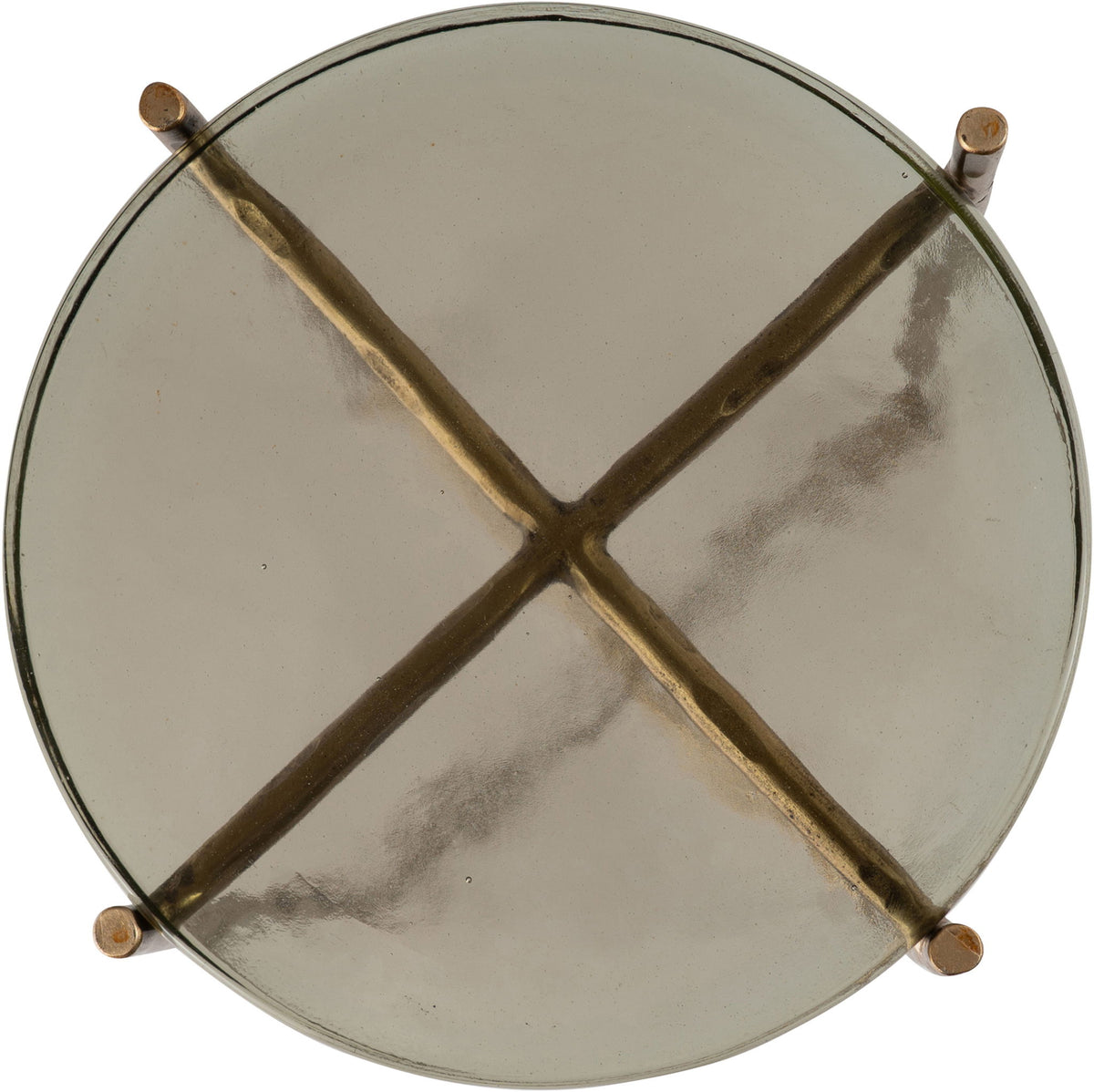 Vetra - Iron Base Bunching End Table - Brass
