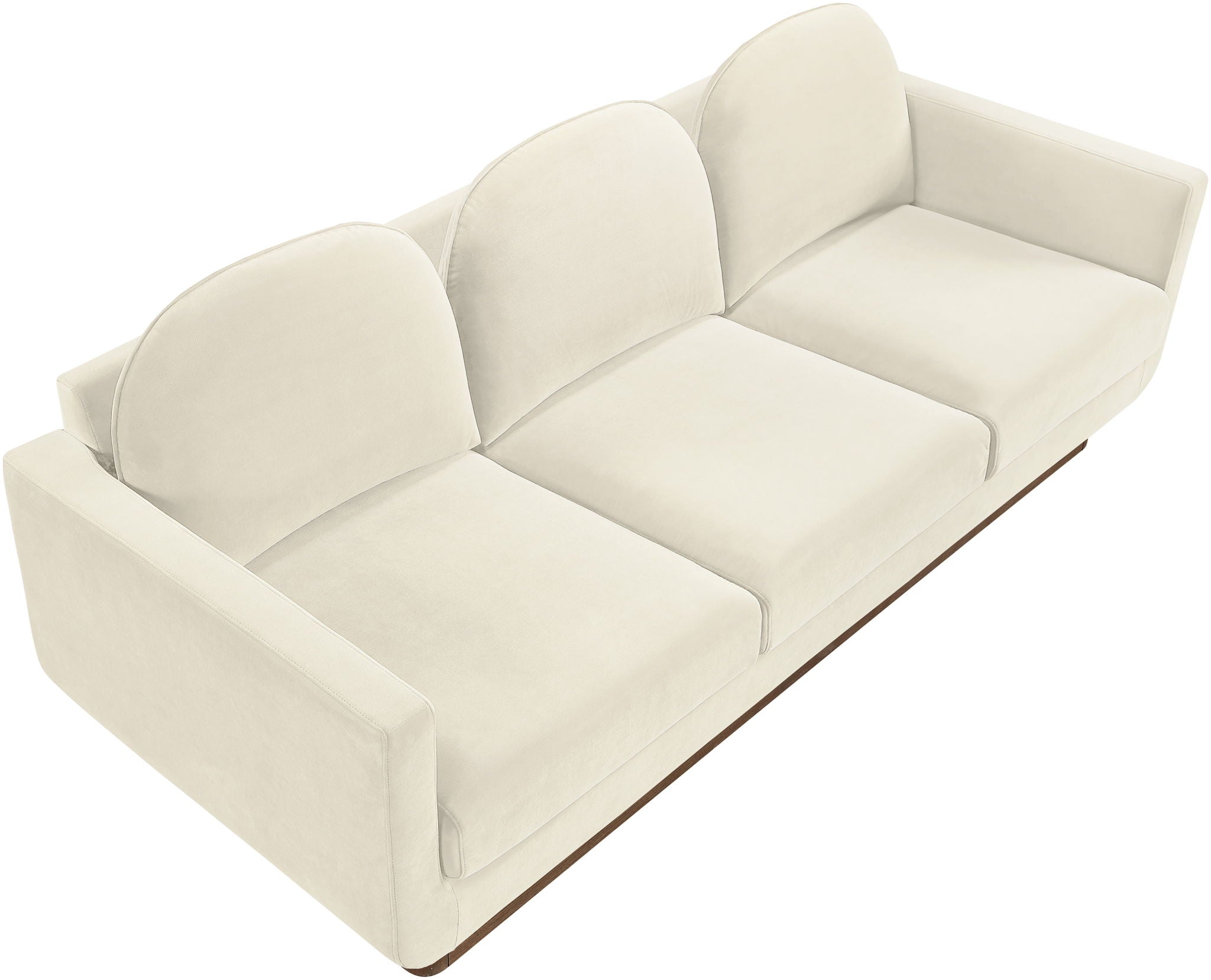 Diviento - Velvet Performance Fabric Upholstered Sofa