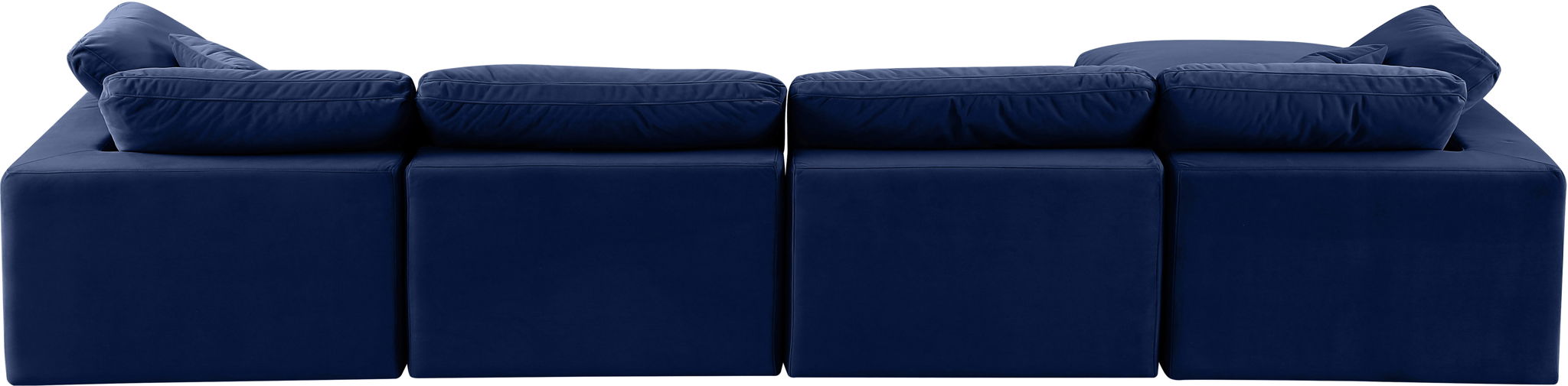 Comfy - 5 Piece Velvet Modular Sectional With Chaise