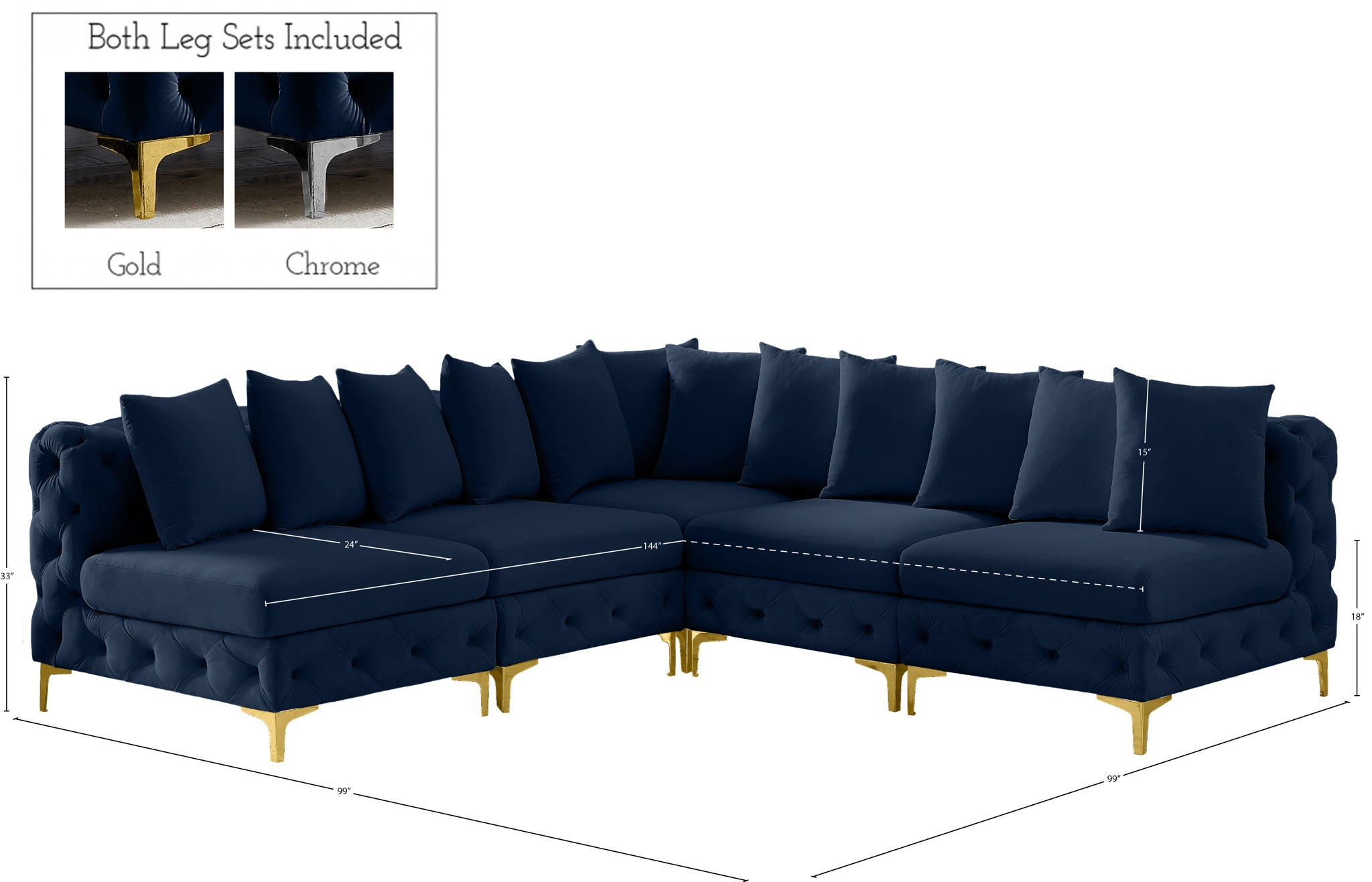 Tremblay - 5 Piece Modular Sectional