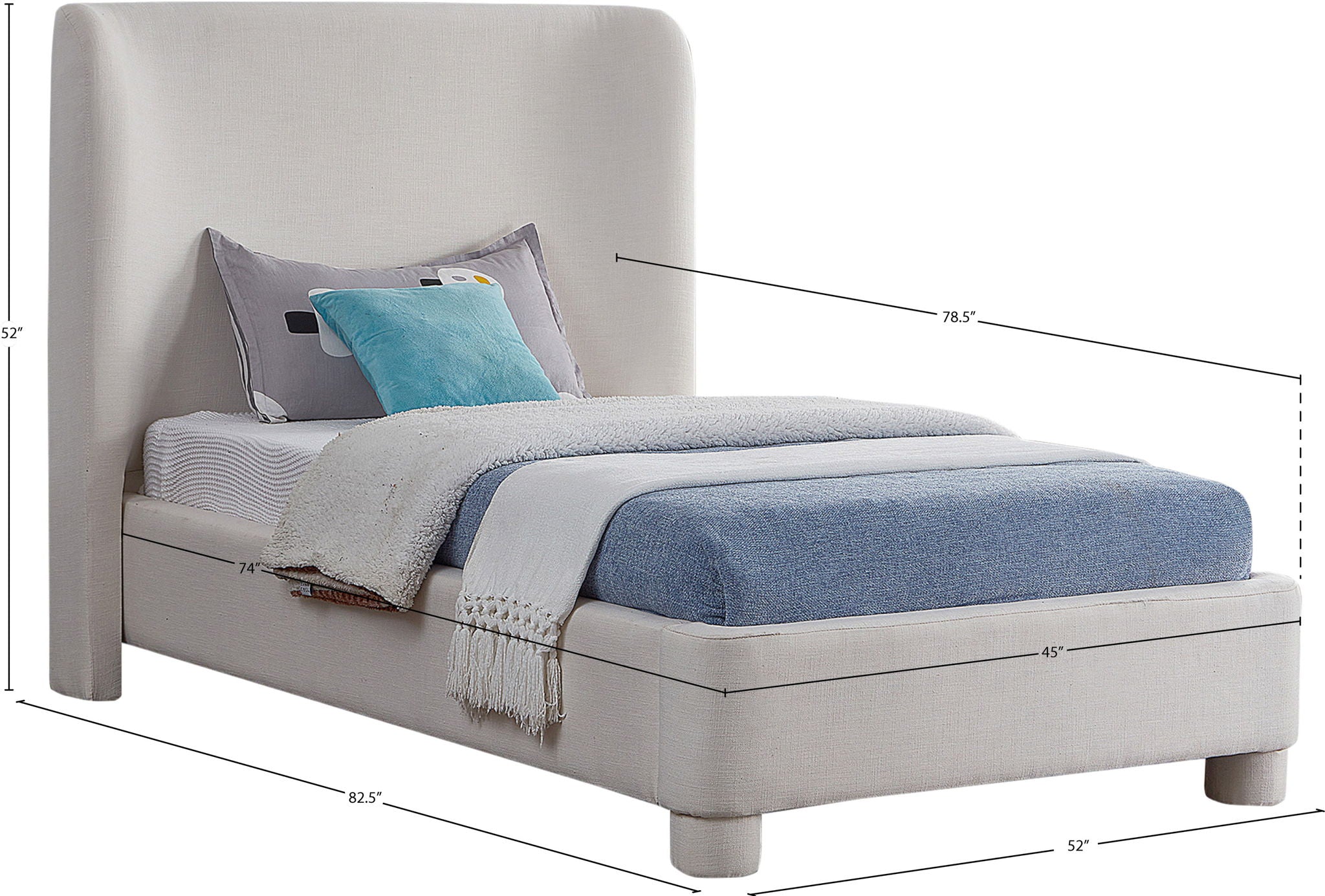 Penny - Polyester Fabric Bed