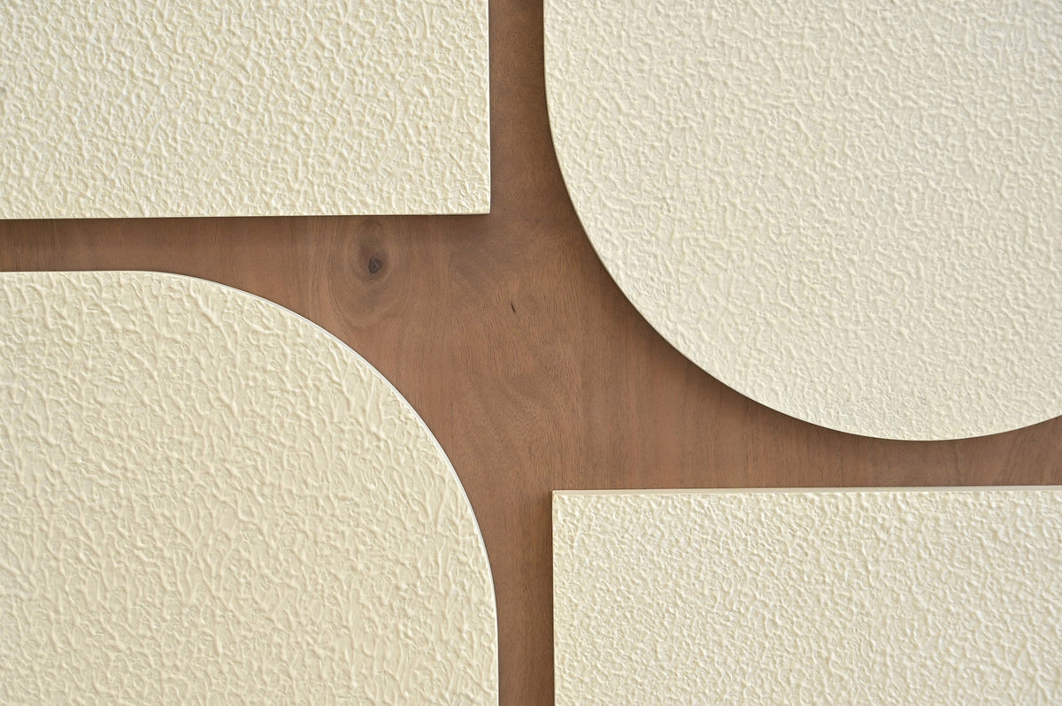 Icon - Mango Wood 4 Piece Wall Art - Brown / Natural