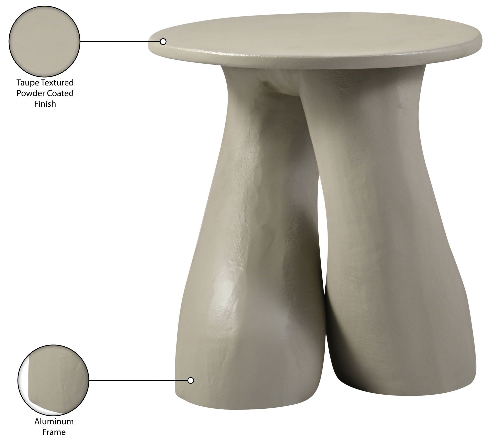 Talence - Aluminum End Table