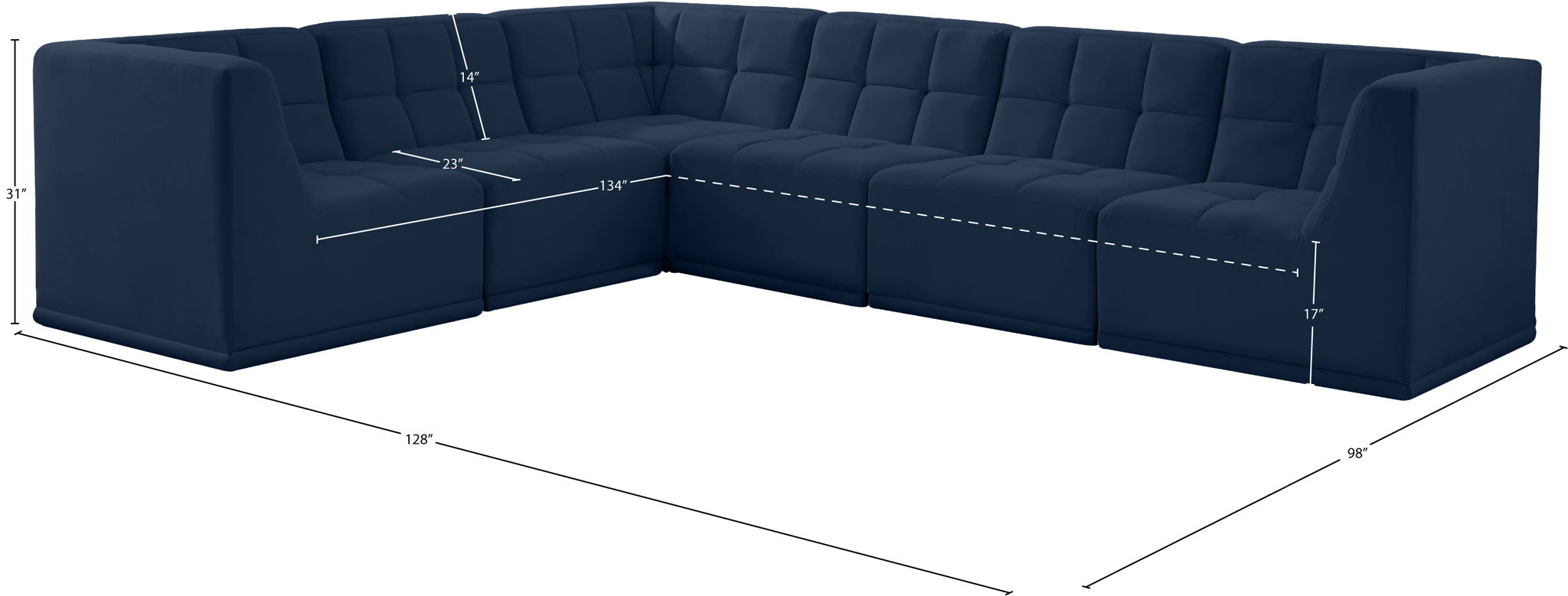 Relax - 6 Piece Modular Sectional