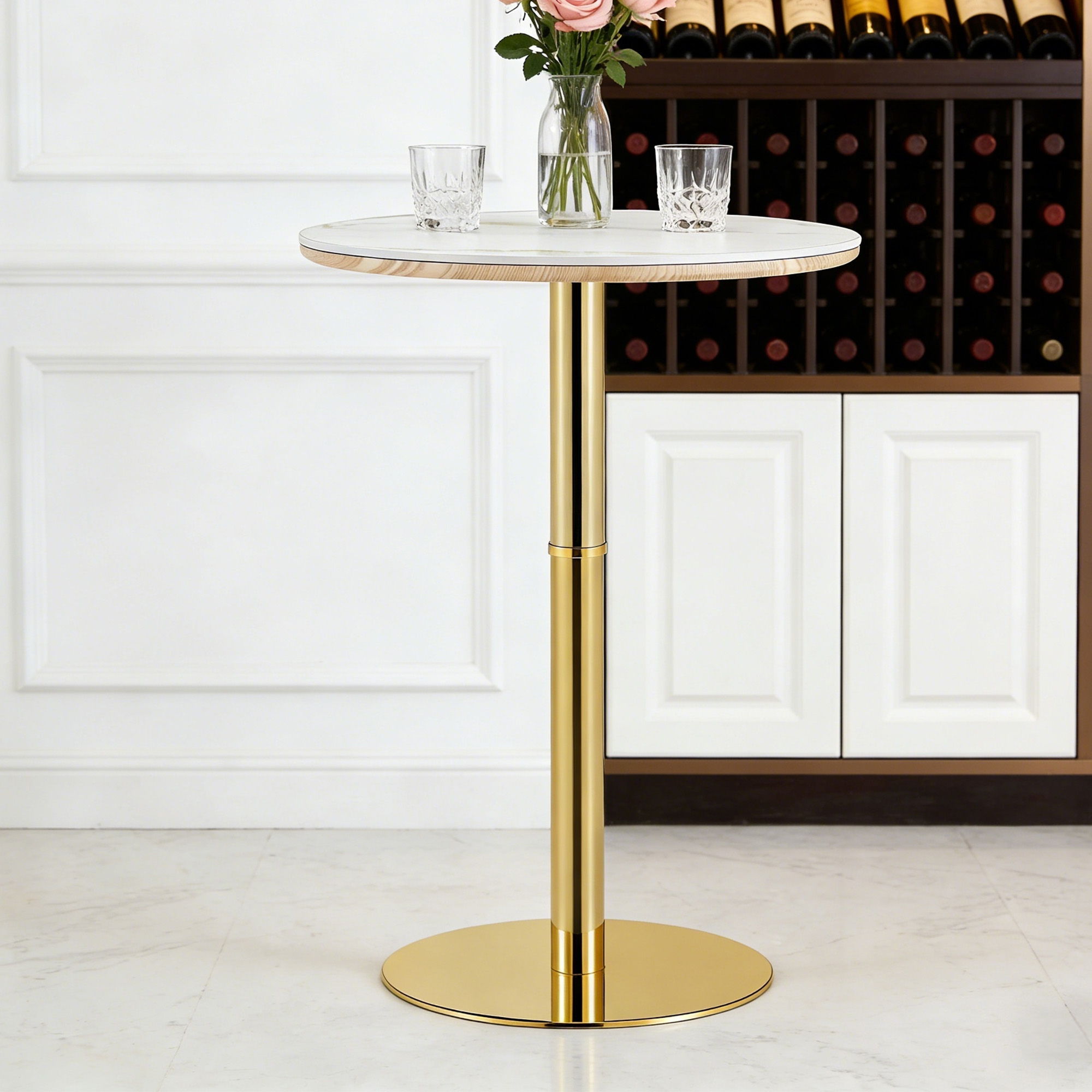 Contemporary Circular Bar Table