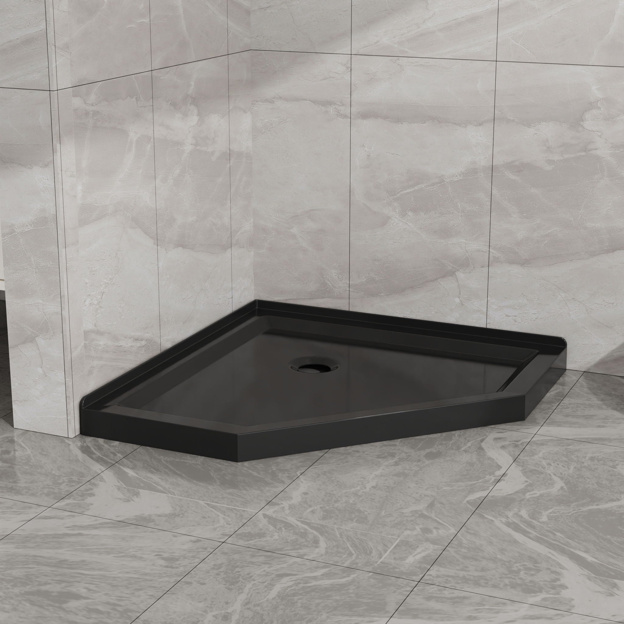 Goodyo - Neo-Angle Shower Base - Black