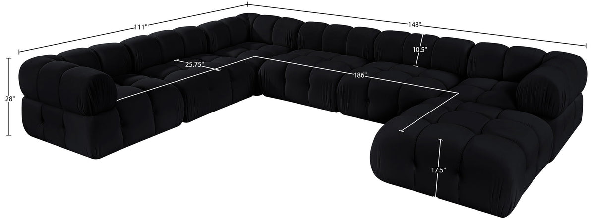 Orin - 7 Piece Modular Sectional (3 Modular Chairs, 3 Corner Chairs & Ottoman)