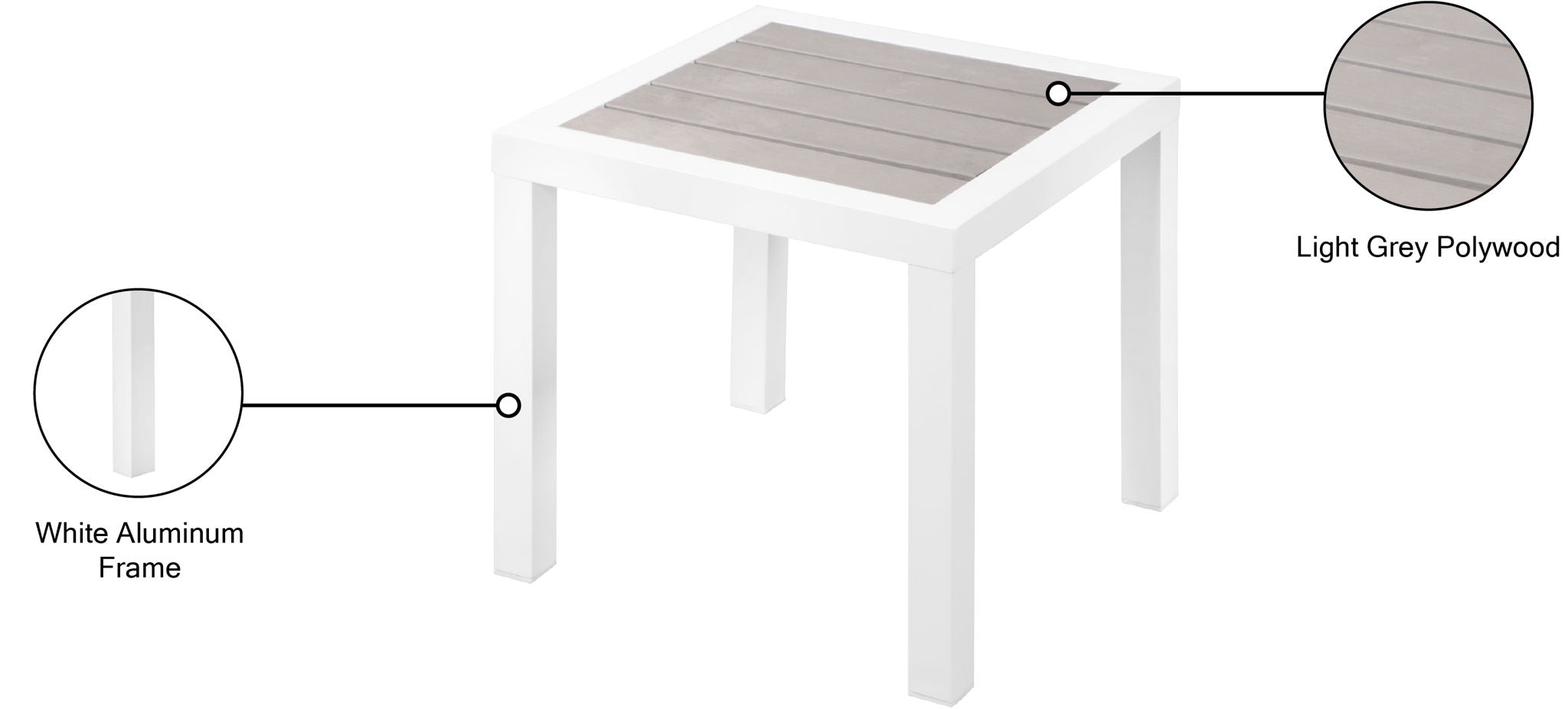 Nizuc - Outdoor Patio End Table