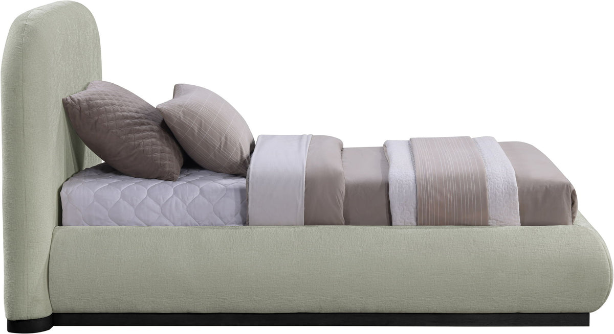Vaughn - Chenille Bed With Black Base
