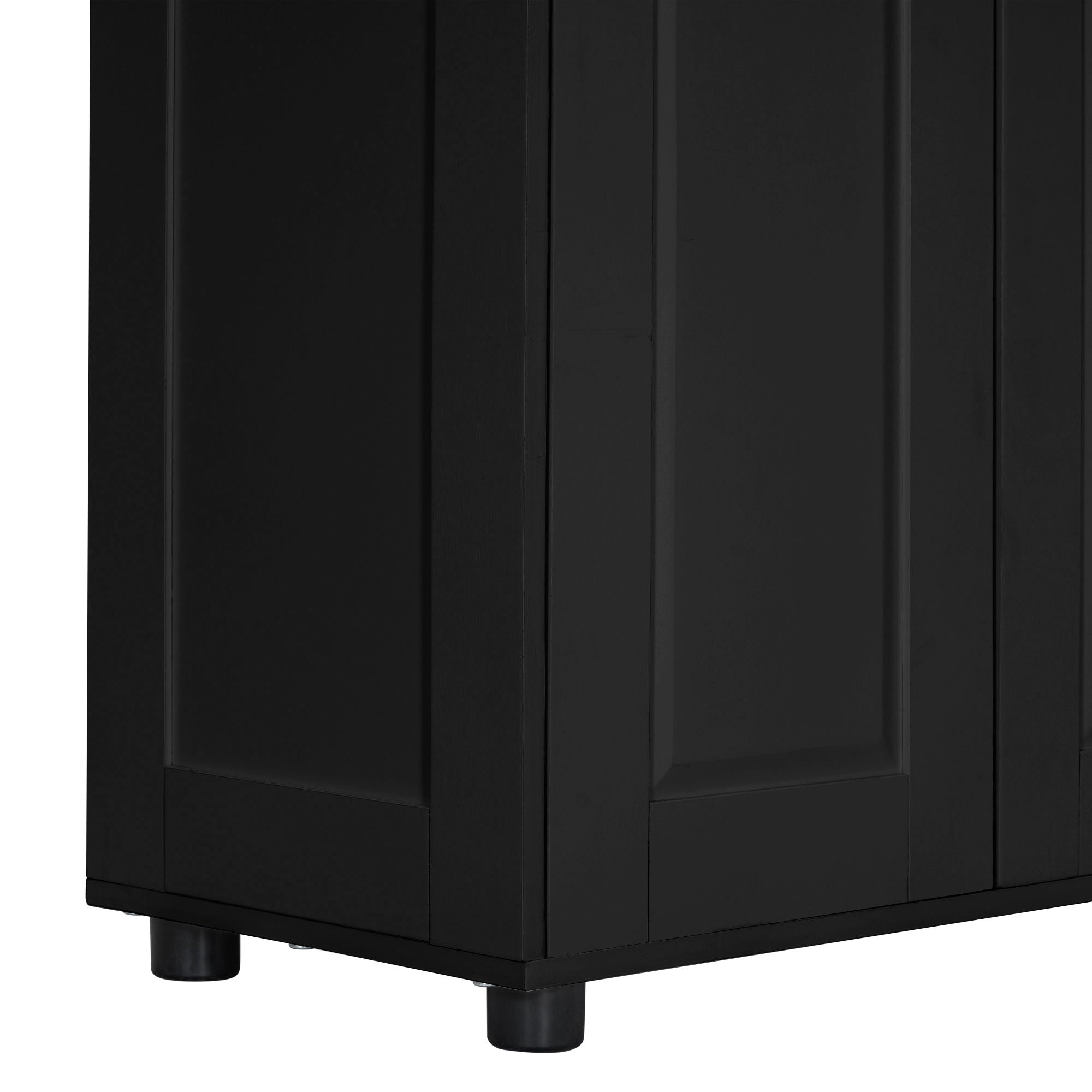 Storage Cabinet With Adjustable Shelves, 2 Doors, Rectangle Design For Bathroom