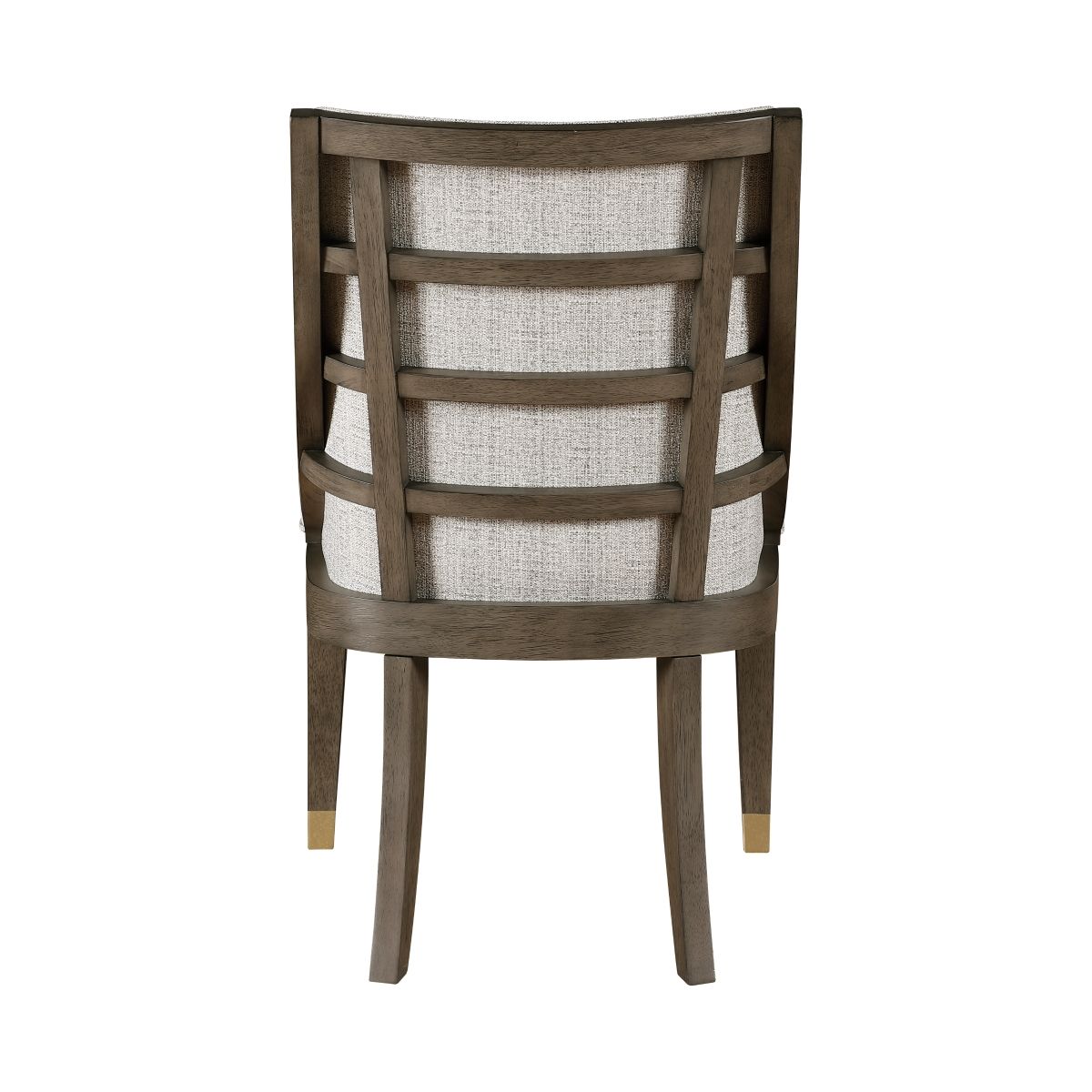 Griffin - 5 Piece Set (Table & 4 Arm Chairs) - Dark Brown / Pearl Silver