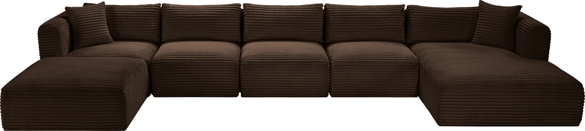 Shaggy - 6 Piece Modular Sectional With Chaise And Ottoman
