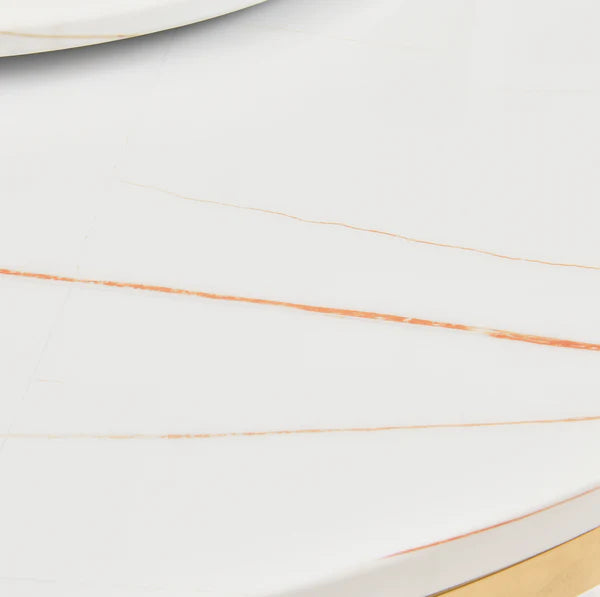 D615 Maxi Table (Cream/Gold)