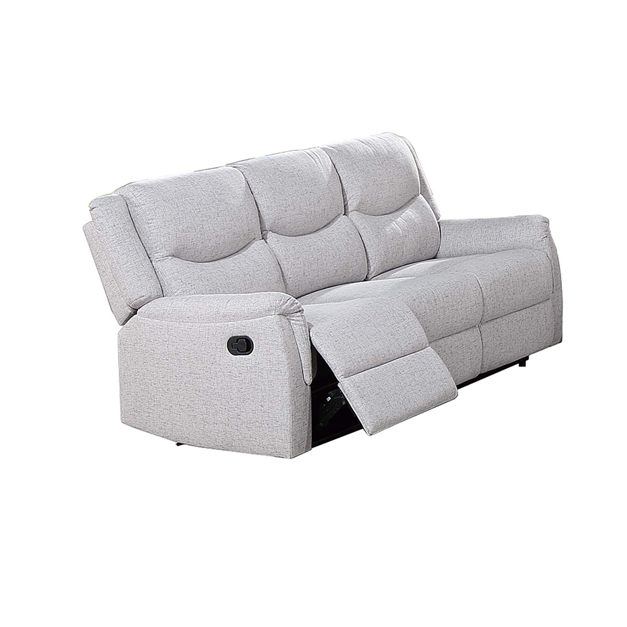 Modern Contemporary Style Recliner Sofa With Plush Armrest And Headrest