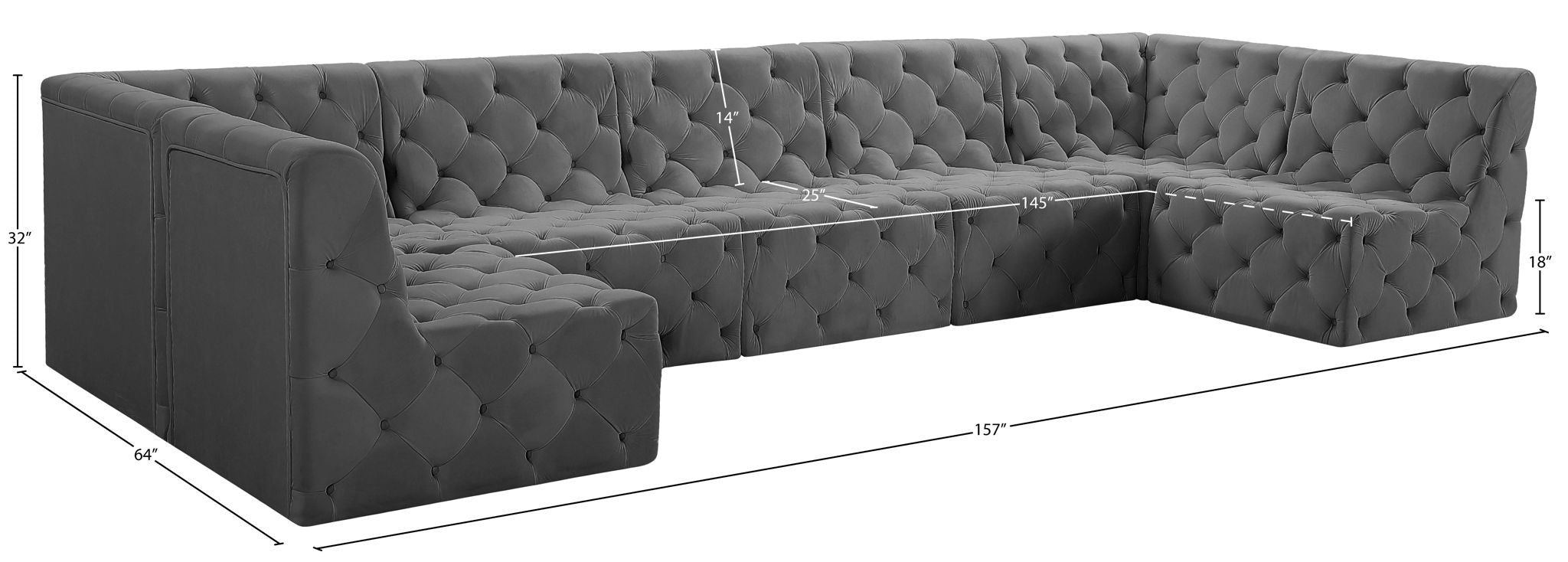 Tuft - 7 Piece Modular Sectional