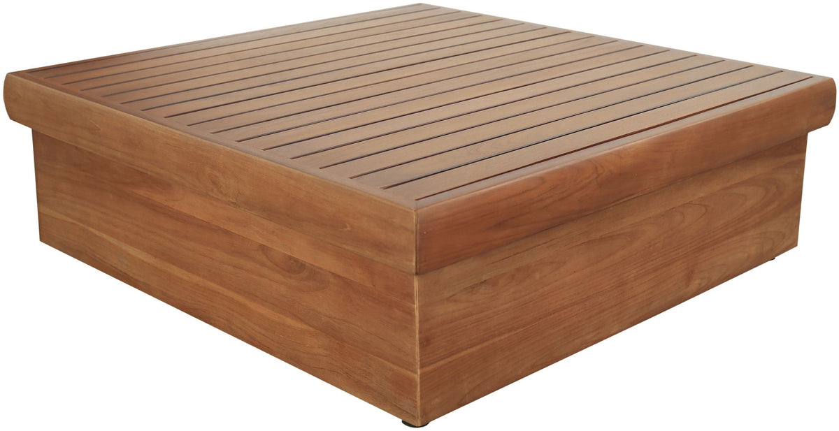 Mirella - Teak Wood Outdoor Patio Coffee Table - Natural