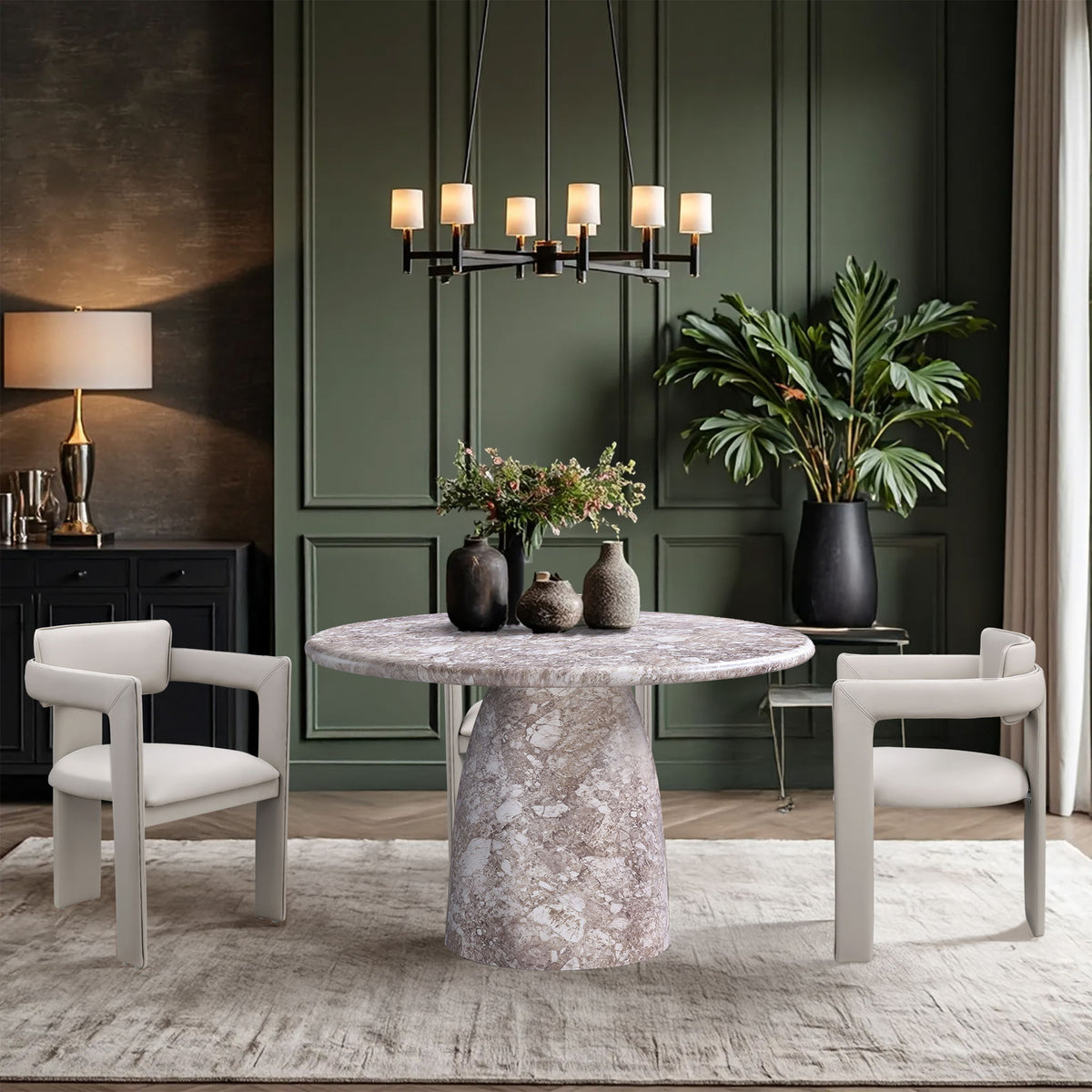Cosenza - Round Concrete Dining Table