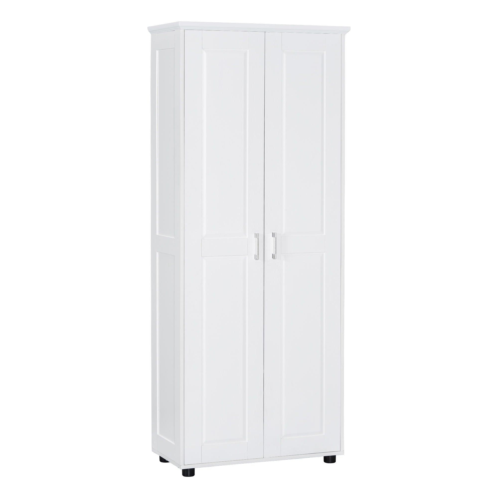 Storage Cabinet With Adjustable Shelves, 2 Doors, Rectangle Design For Bathroom