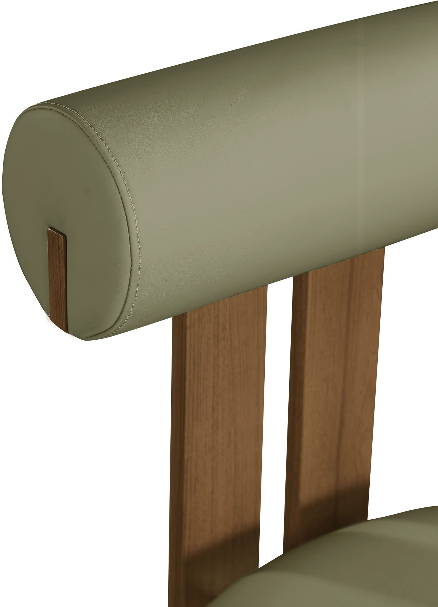 Dario - Faux Leather Dining Chair With Brown Frame (Set of 2)