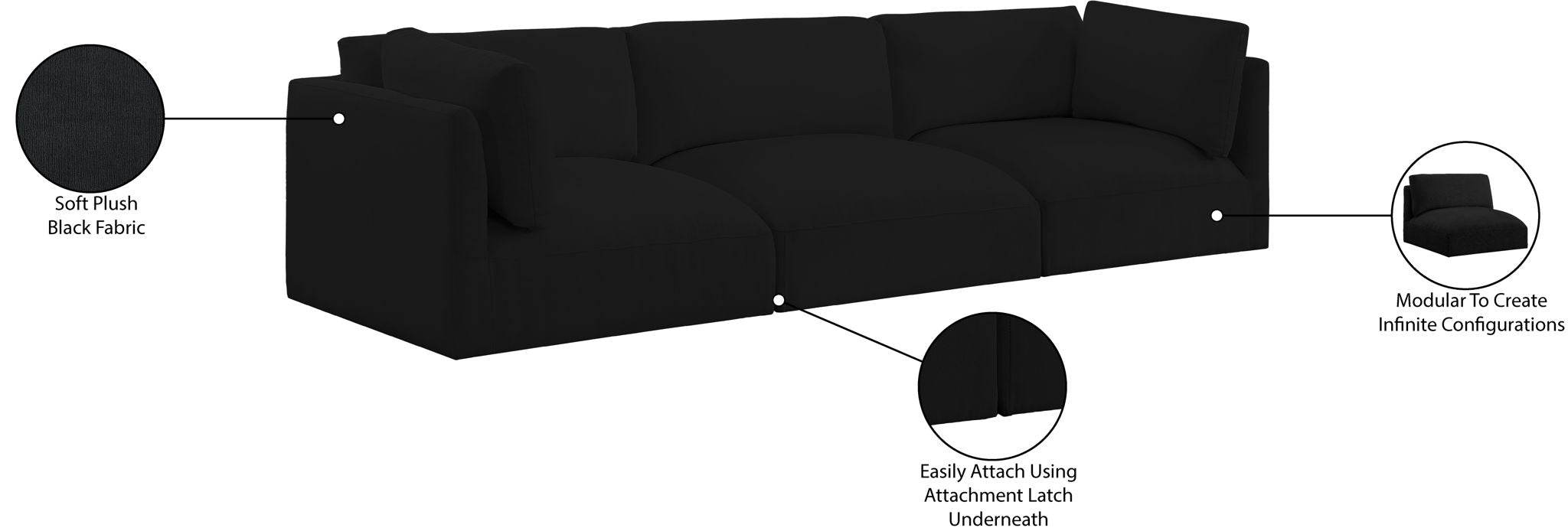 Ease - 3 Seat Modular Sofa