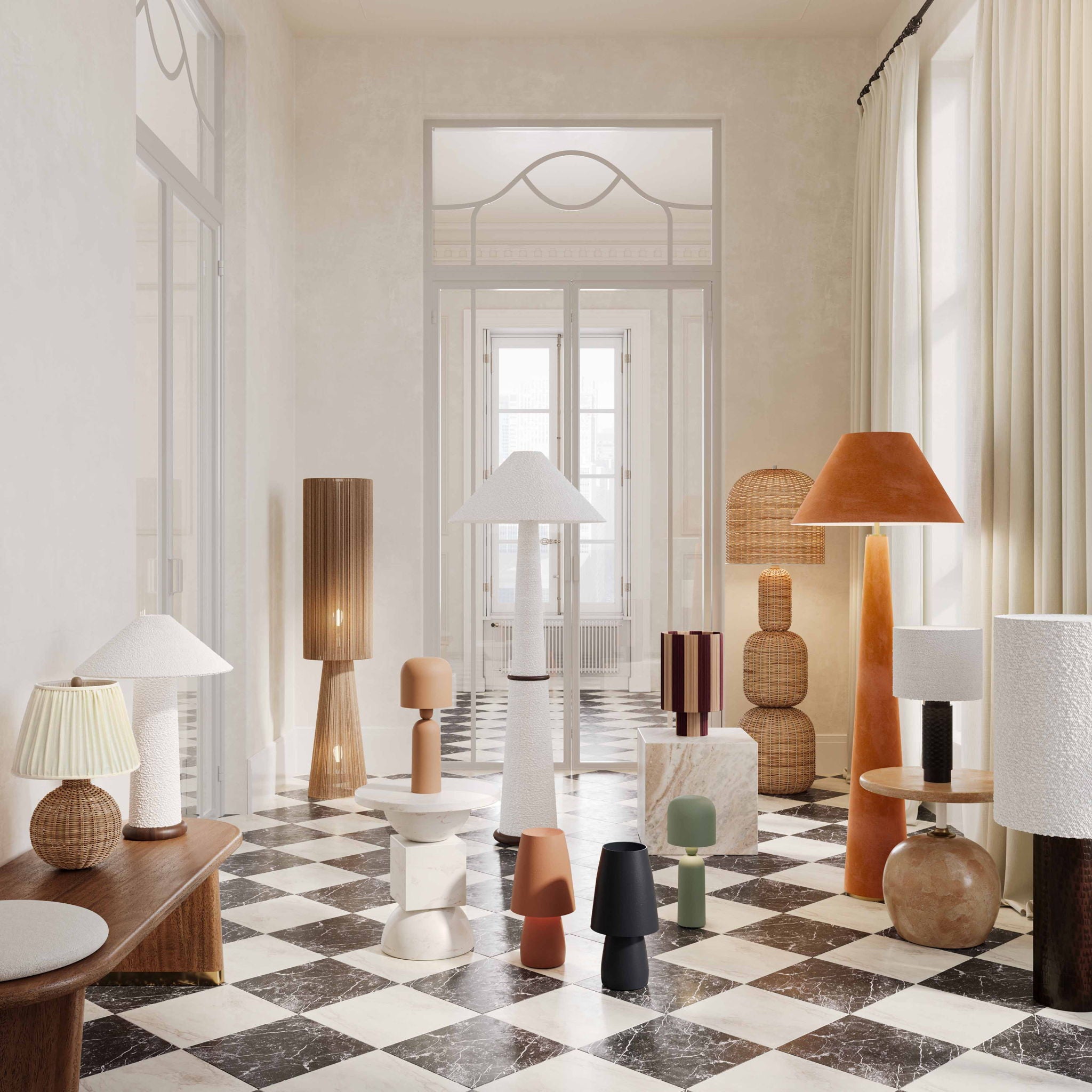 Marza - Floor Lamp - Natural
