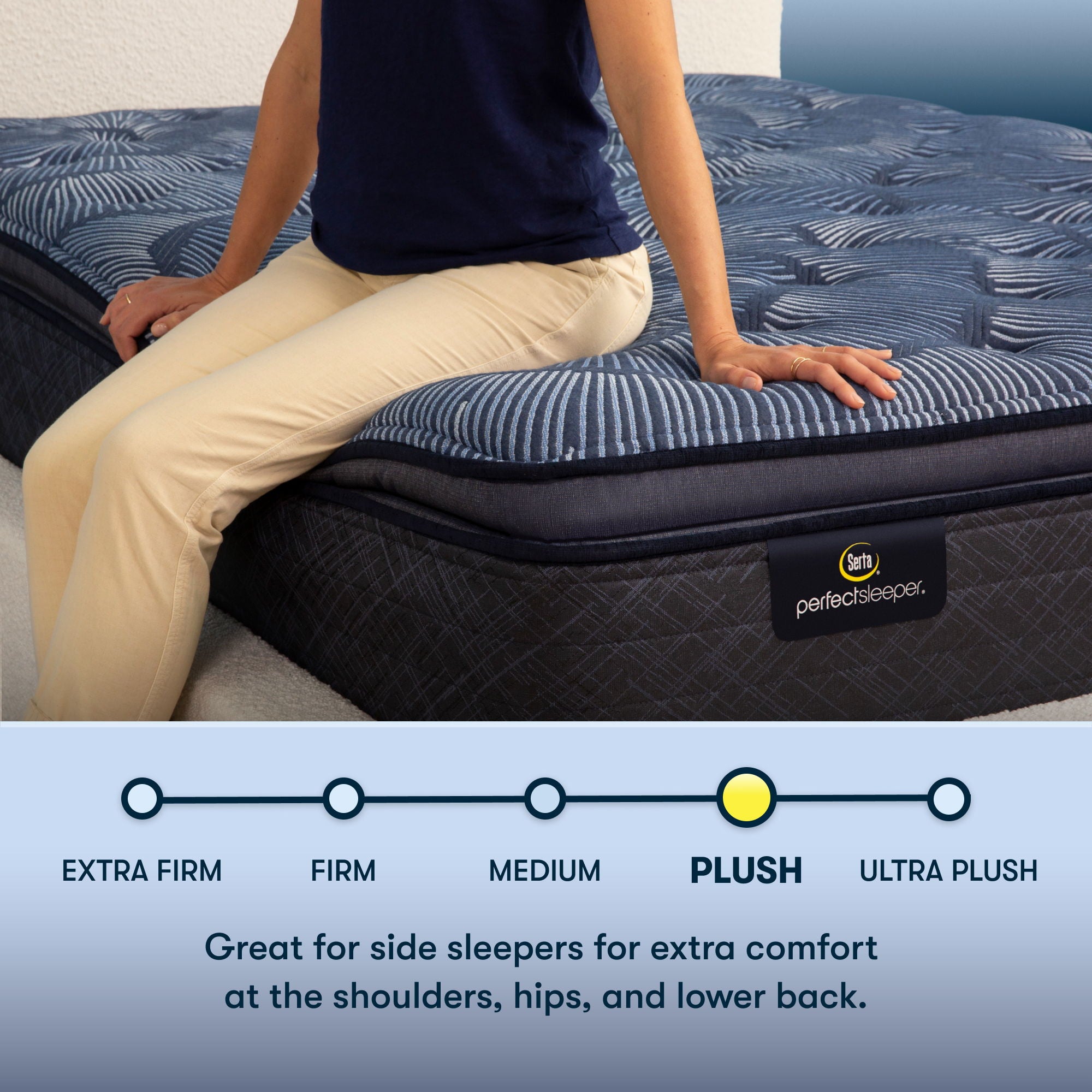Perfect Sleeper - 15" Cobalt Calm Plush Pillow Top Mattress