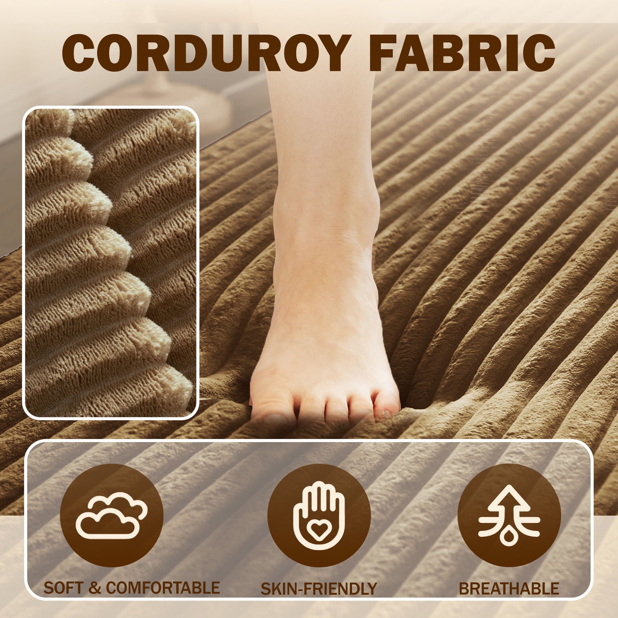 Modern Floor Sofa With 2 Pillows, Convertible Twin Size Folding Mattress For Living Room