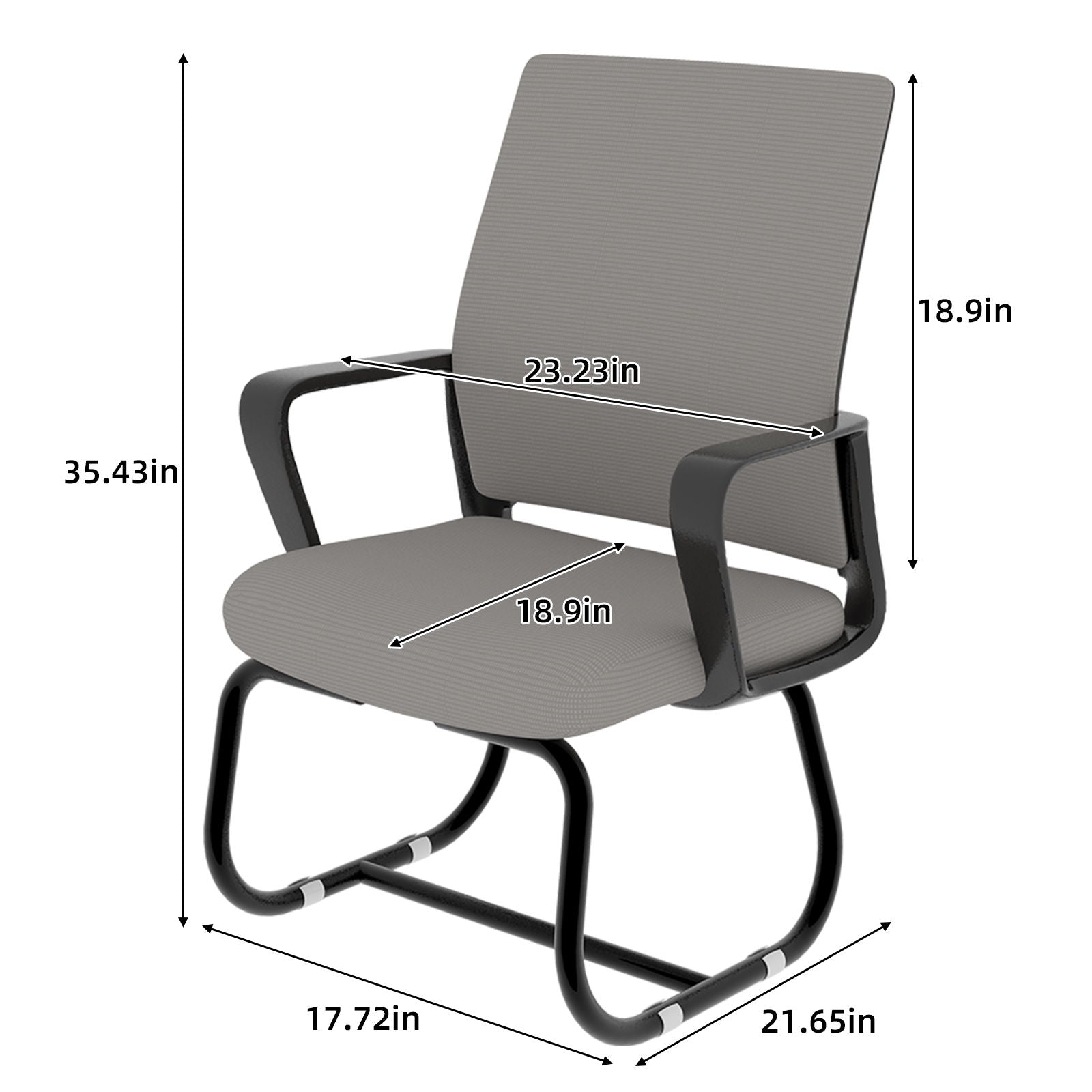 Minimalist Office Chair & Soft Backrest