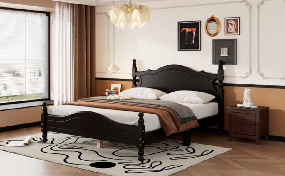 Platform Bed Frame With Slat Support