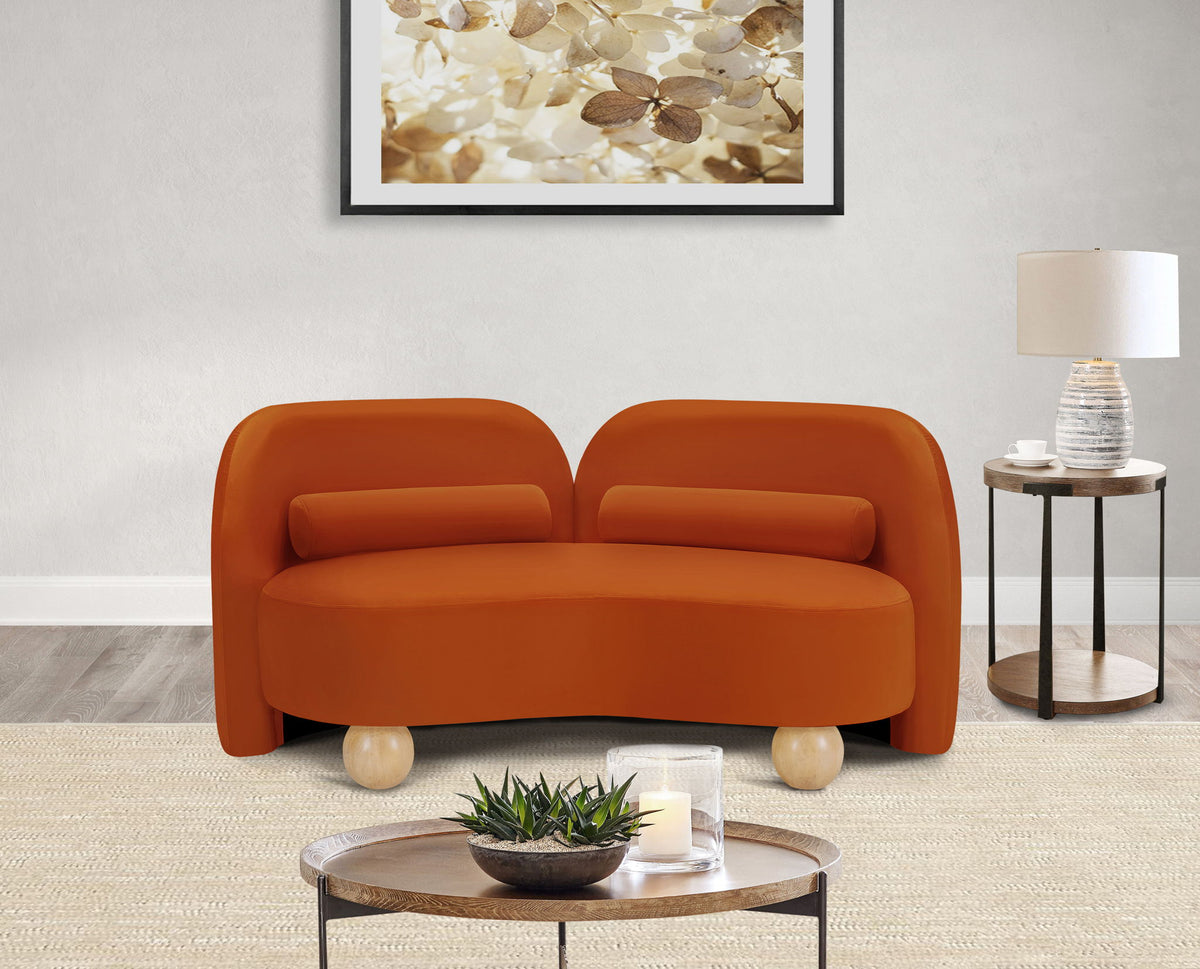 Daphne - Velvet Loveseat