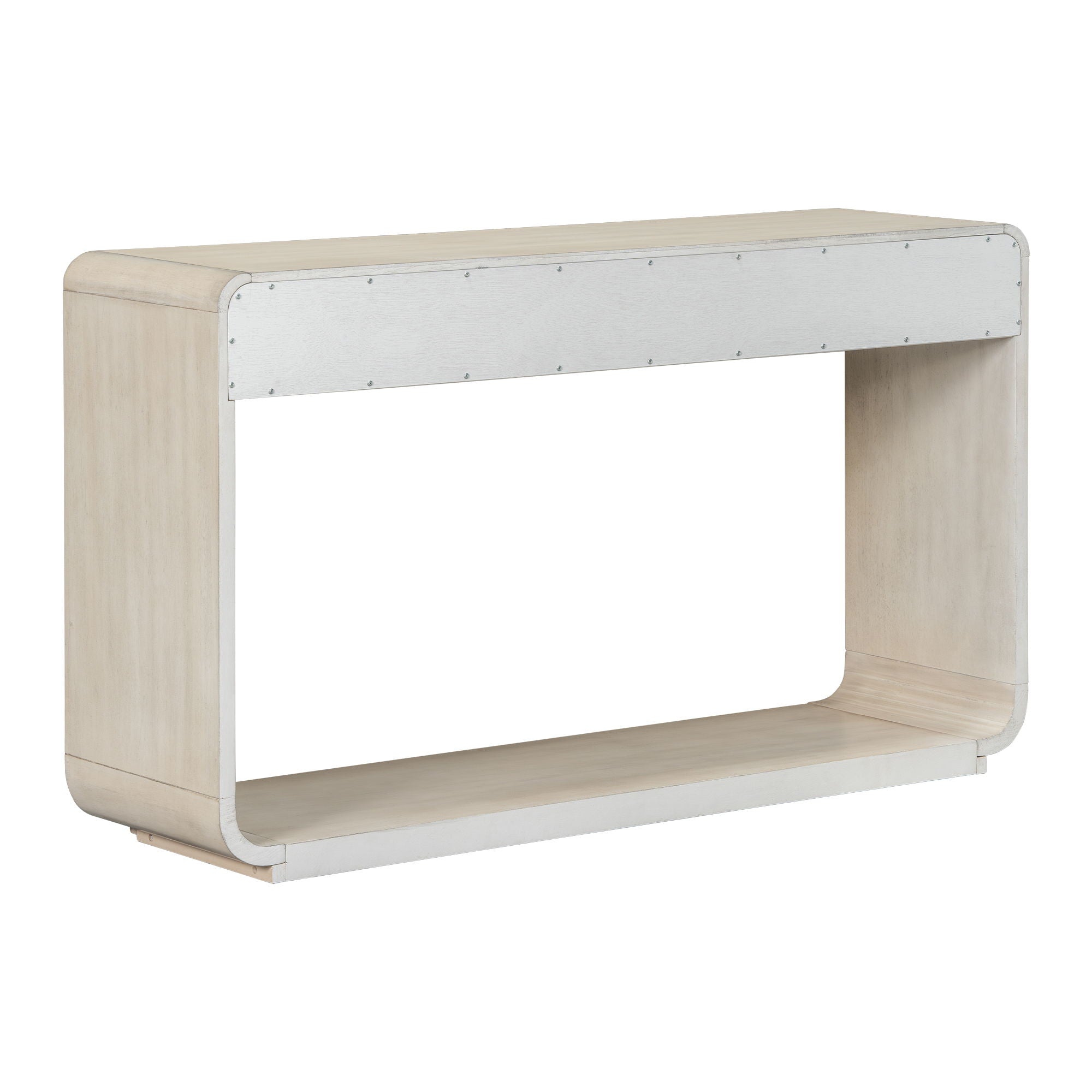 Console Table With 3 Drawers And Display Shelf